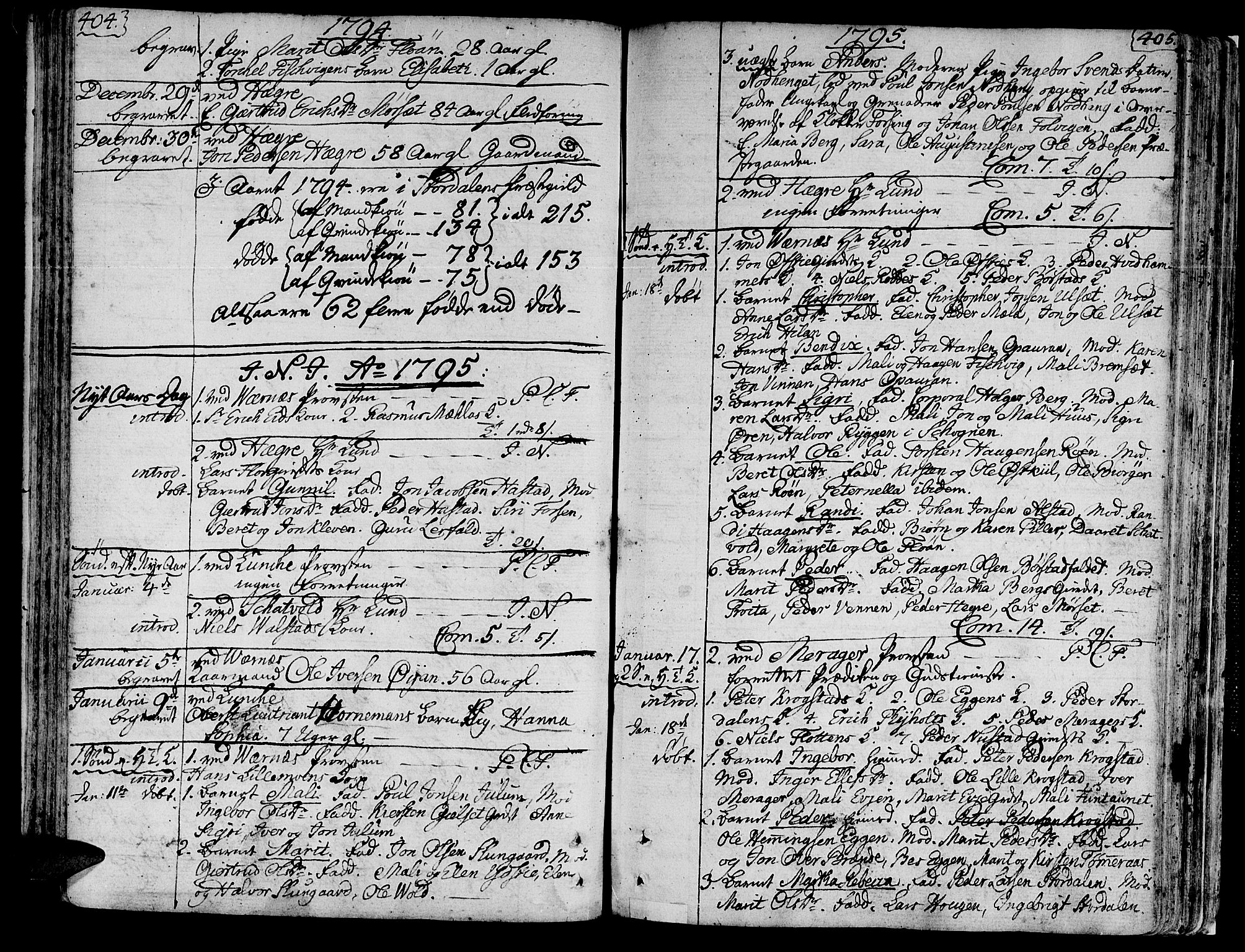 Ministerialprotokoller, klokkerbøker og fødselsregistre - Nord-Trøndelag, AV/SAT-A-1458/709/L0059: Ministerialbok nr. 709A06, 1781-1797, s. 404-405
