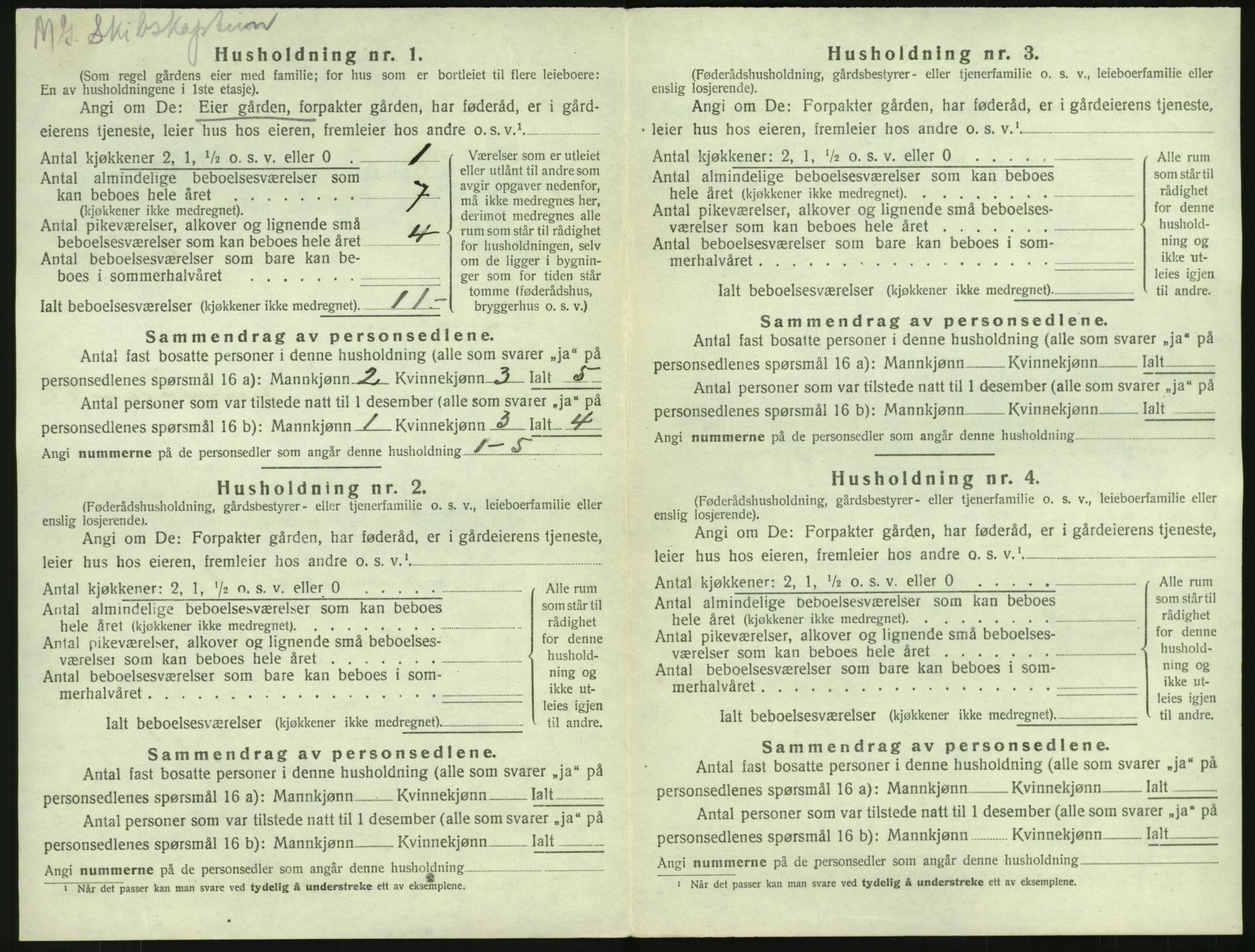 SAKO, Folketelling 1920 for 0798 Fredriksvern herred, 1920, s. 24