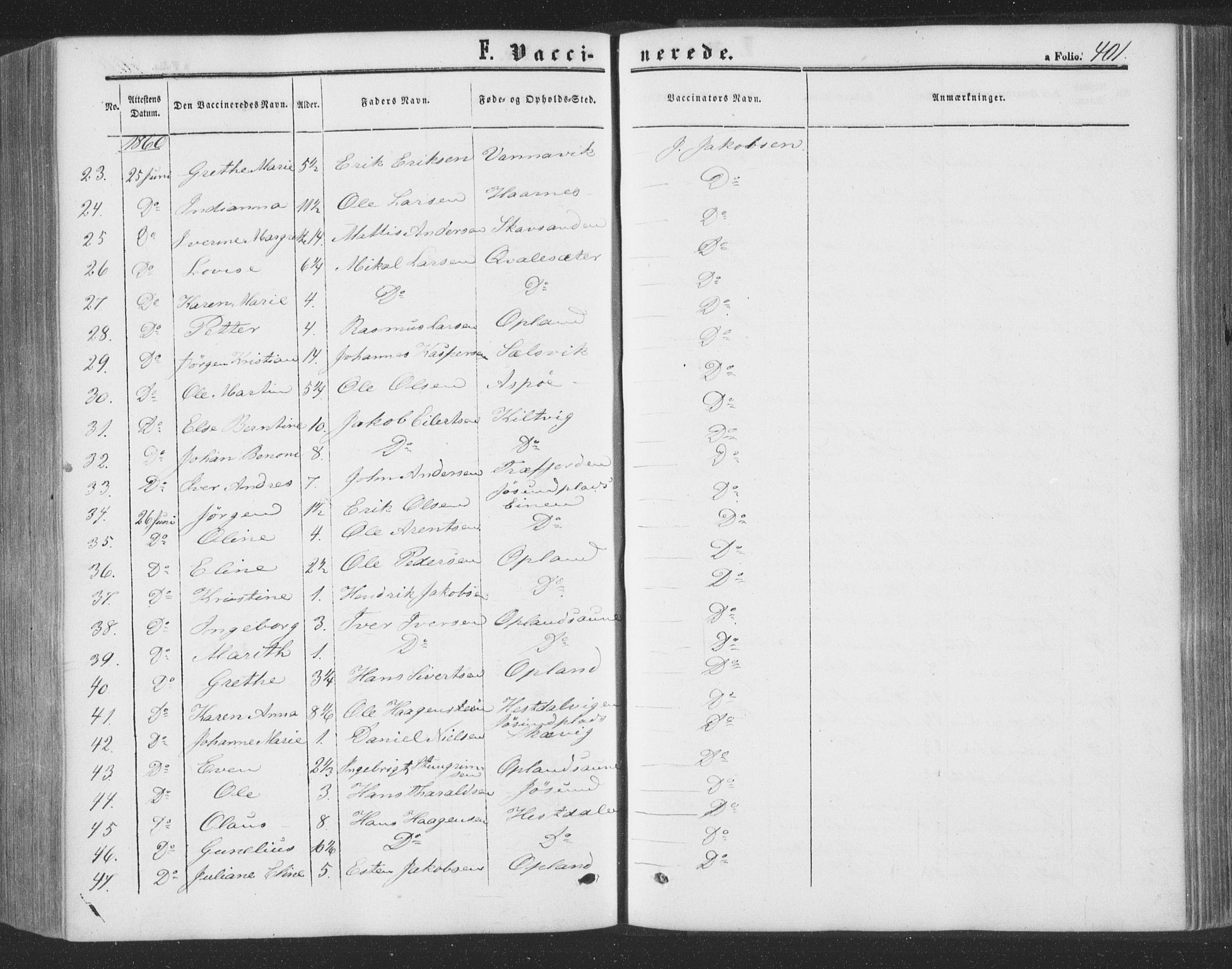 Ministerialprotokoller, klokkerbøker og fødselsregistre - Nord-Trøndelag, SAT/A-1458/773/L0615: Ministerialbok nr. 773A06, 1857-1870, s. 401