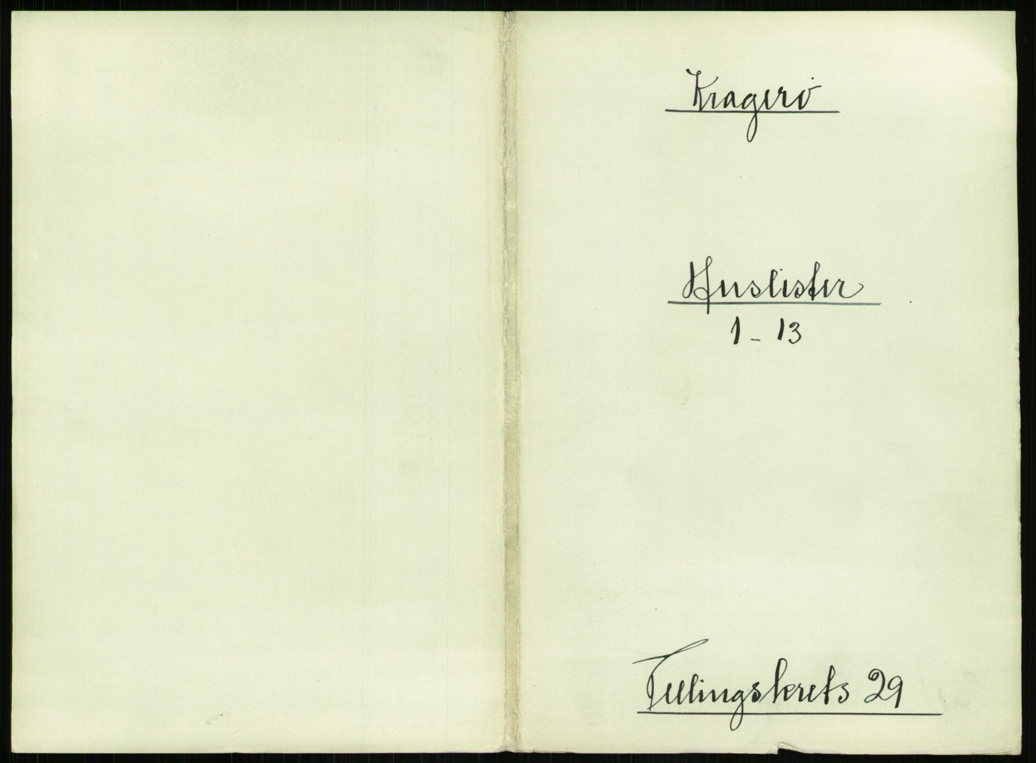 RA, Folketelling 1891 for 0801 Kragerø kjøpstad, 1891, s. 1038