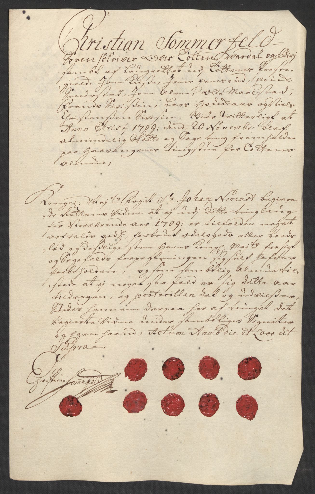 Rentekammeret inntil 1814, Reviderte regnskaper, Fogderegnskap, RA/EA-4092/R18/L1306: Fogderegnskap Hadeland, Toten og Valdres, 1709, s. 29