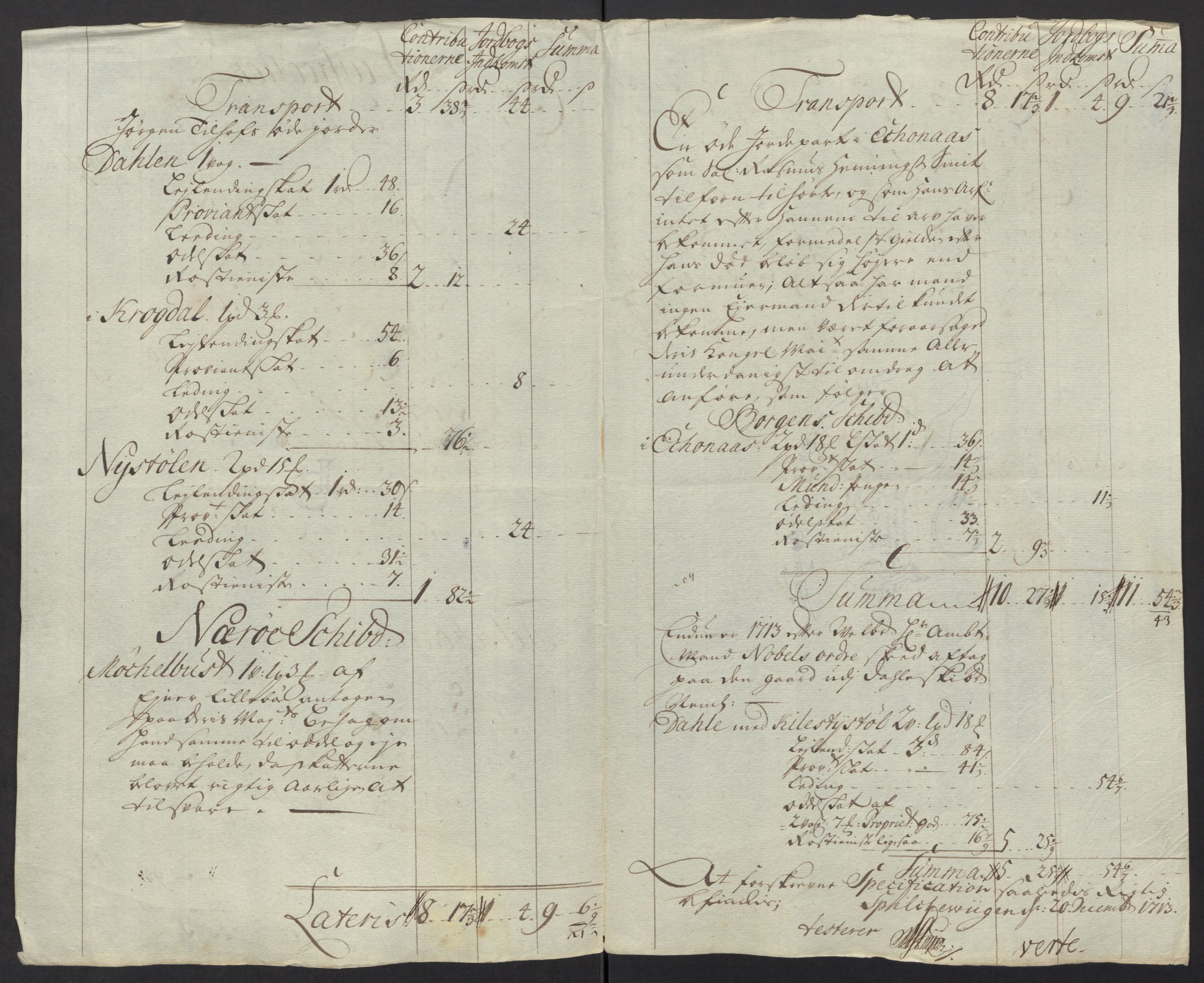 Rentekammeret inntil 1814, Reviderte regnskaper, Fogderegnskap, RA/EA-4092/R54/L3565: Fogderegnskap Sunnmøre, 1712-1713, s. 574