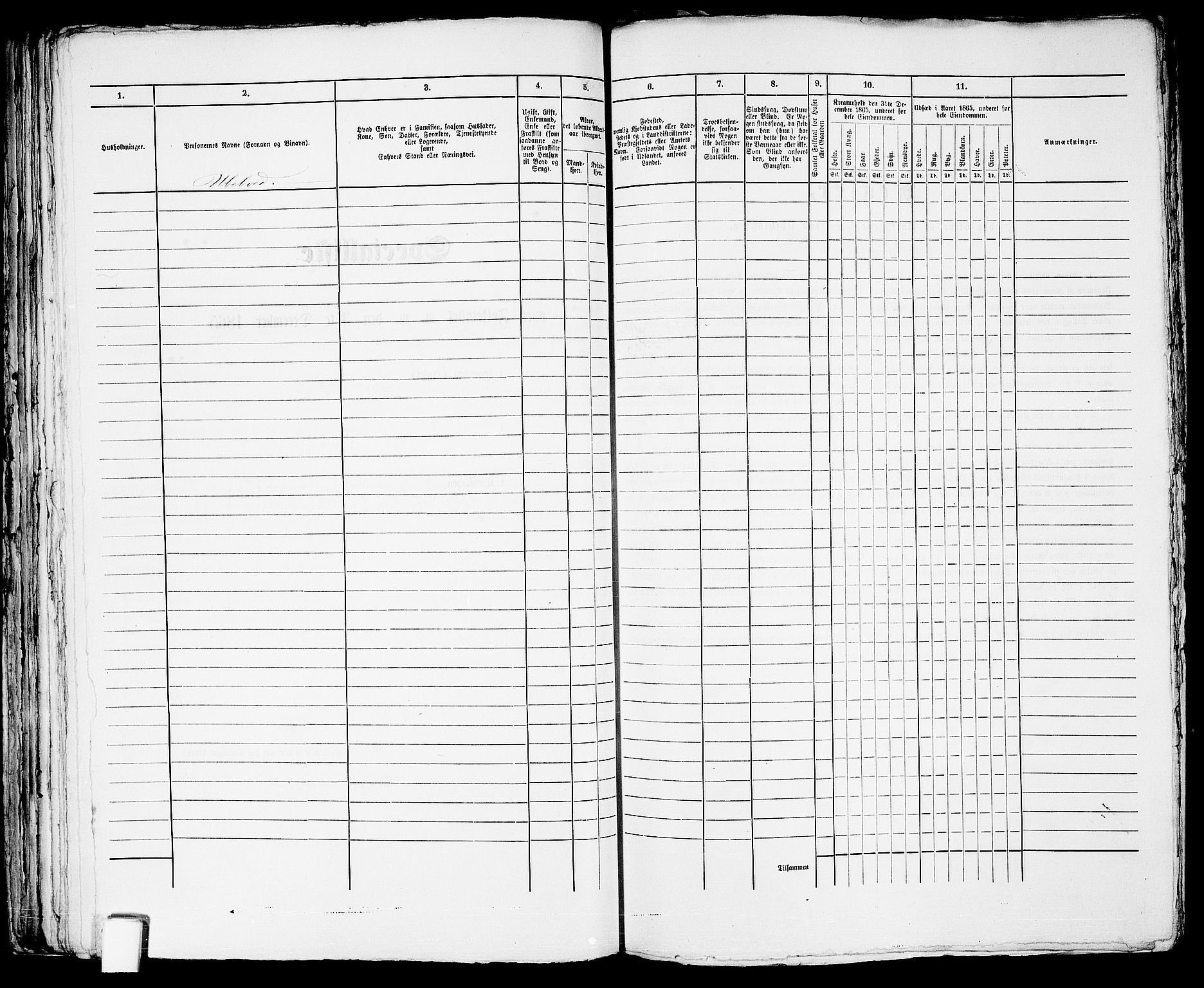 RA, Folketelling 1865 for 0901B Risør prestegjeld, Risør kjøpstad, 1865, s. 450