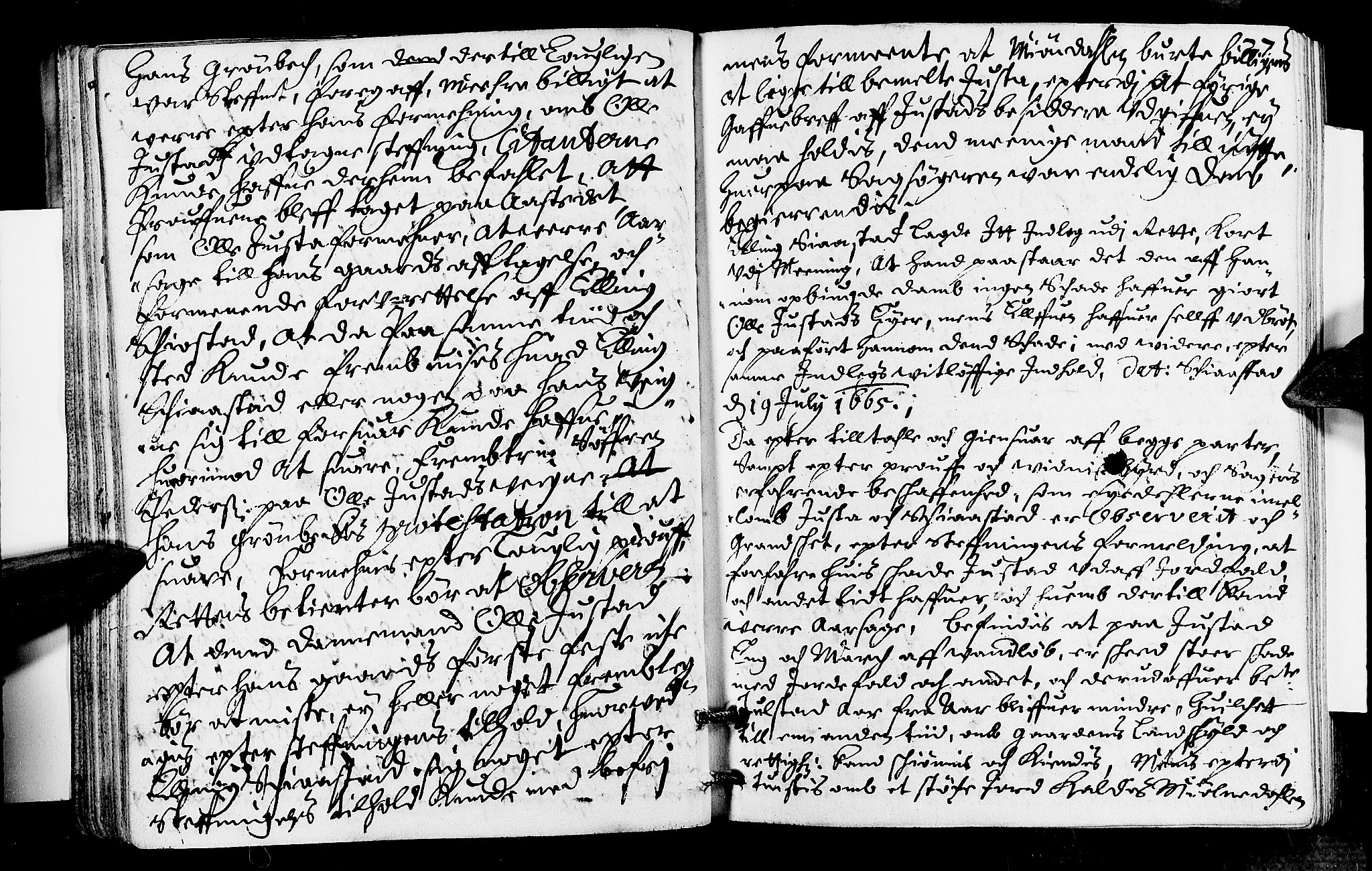 Lier, Røyken og Hurum sorenskriveri, SAKO/A-89/F/Fa/L0006: Tingbok, 1665-1666, s. 27