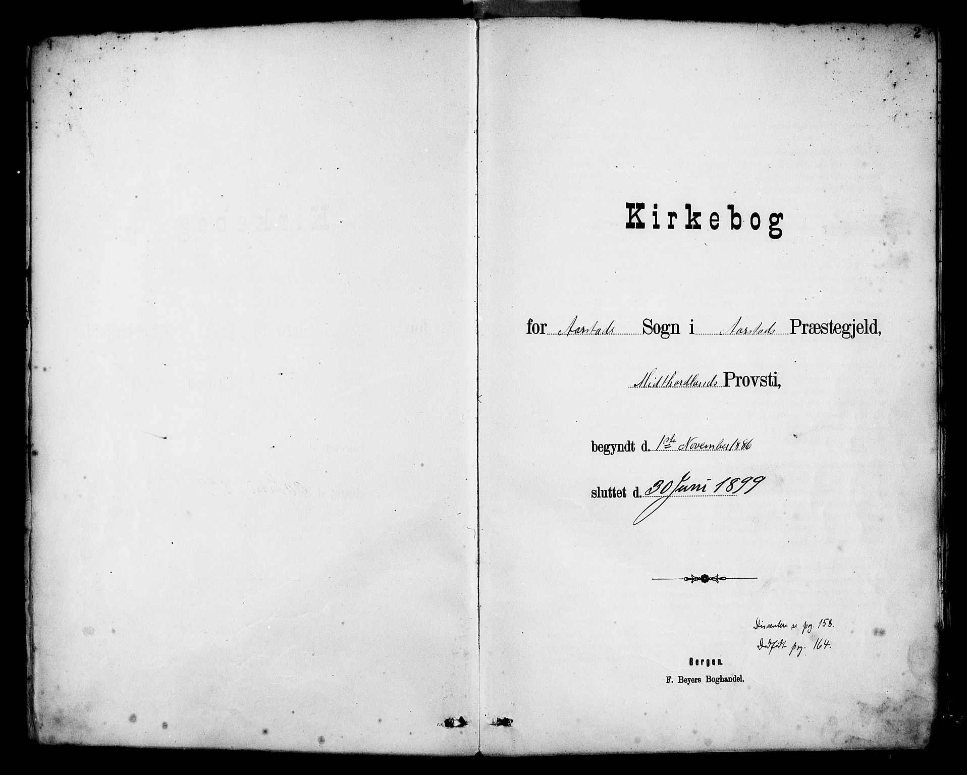 Årstad Sokneprestembete, SAB/A-79301/H/Haa/L0001: Ministerialbok nr. A 1, 1886-1901, s. 2