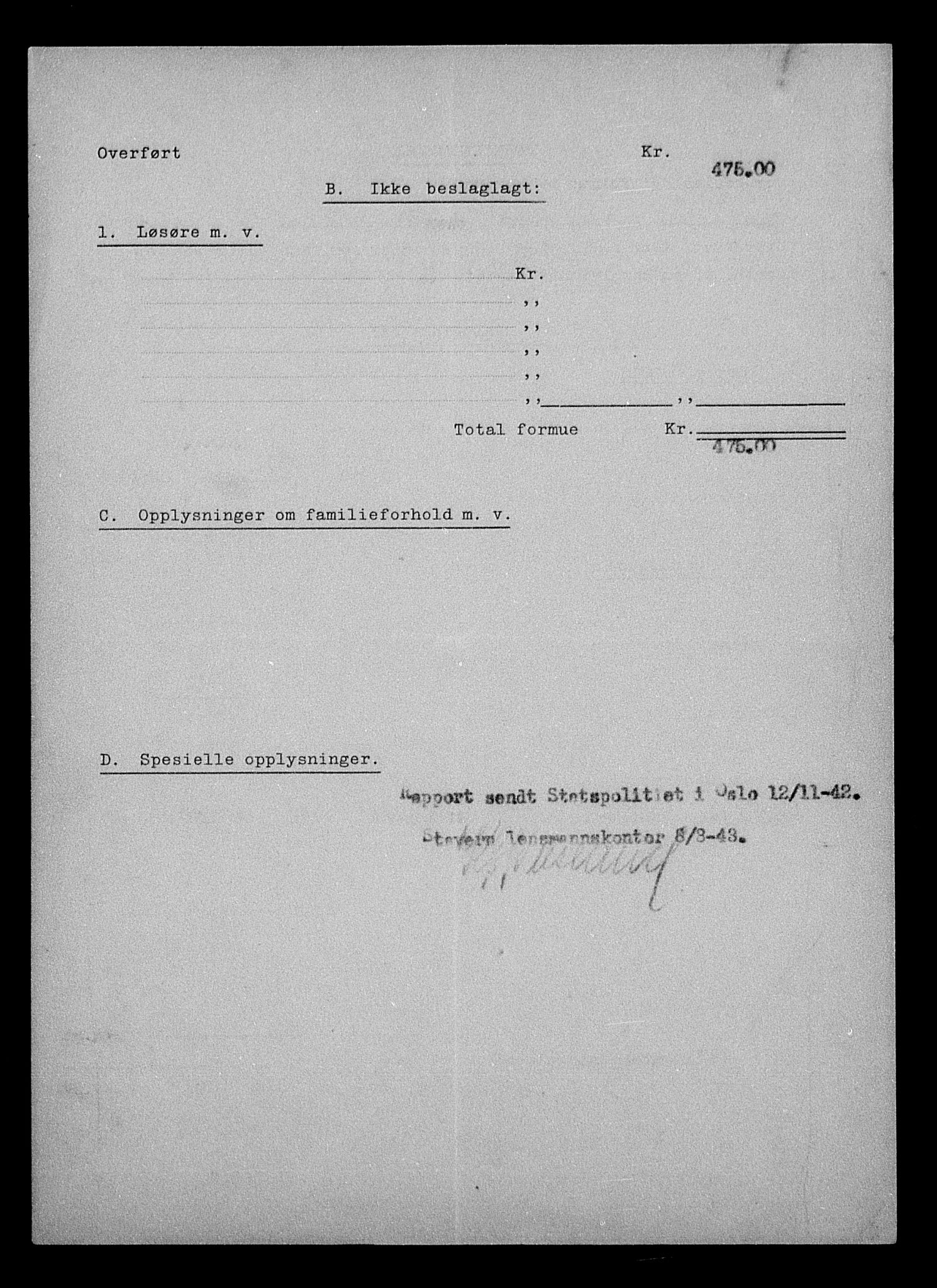 Justisdepartementet, Tilbakeføringskontoret for inndratte formuer, AV/RA-S-1564/H/Hc/Hcc/L0930: --, 1945-1947, s. 190