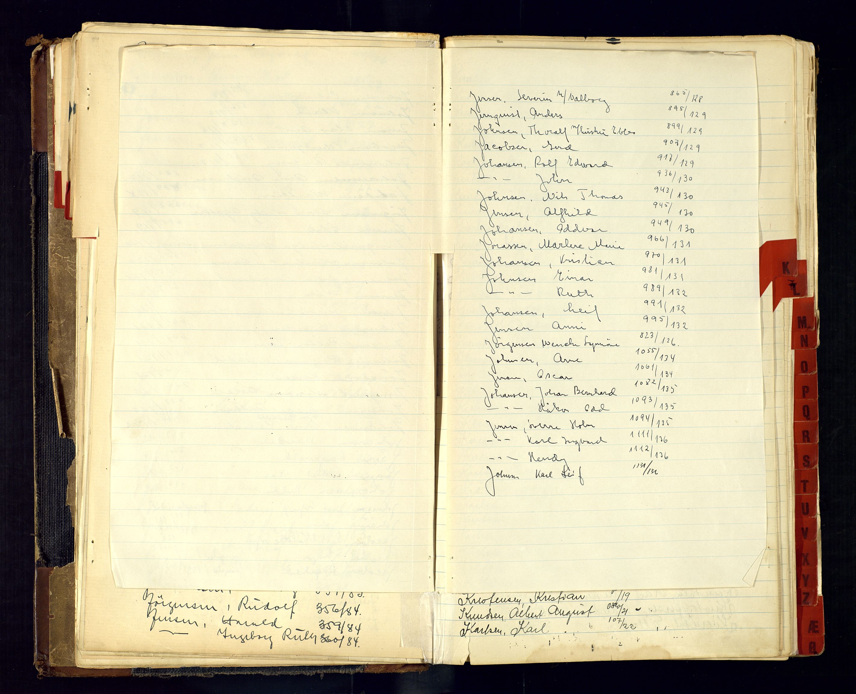 Arendal politikammer - 2, AV/SAK-1243-0010/K/Ka/L0289: Passprotokoll, 1938-1948