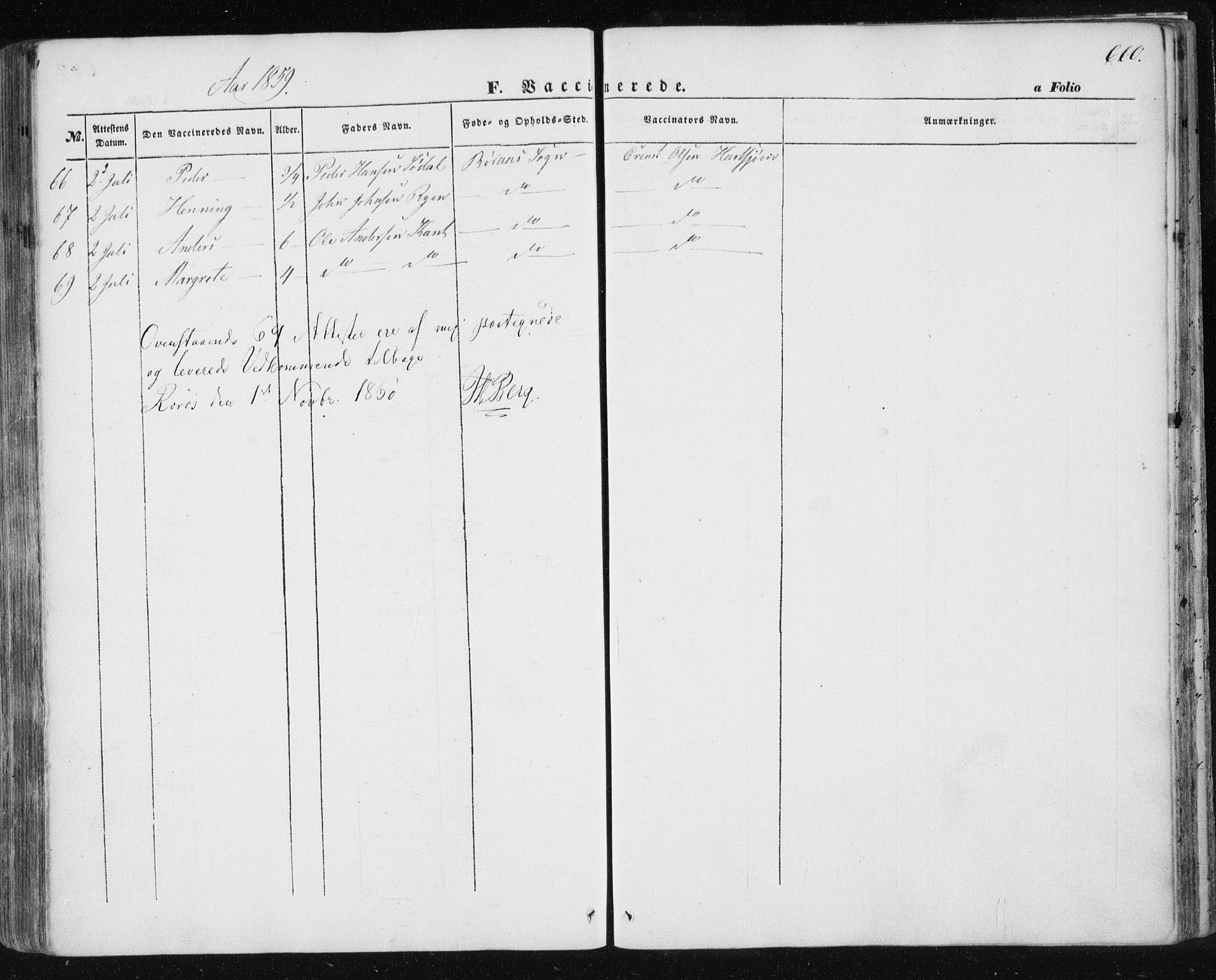Ministerialprotokoller, klokkerbøker og fødselsregistre - Sør-Trøndelag, SAT/A-1456/681/L0931: Ministerialbok nr. 681A09, 1845-1859, s. 660