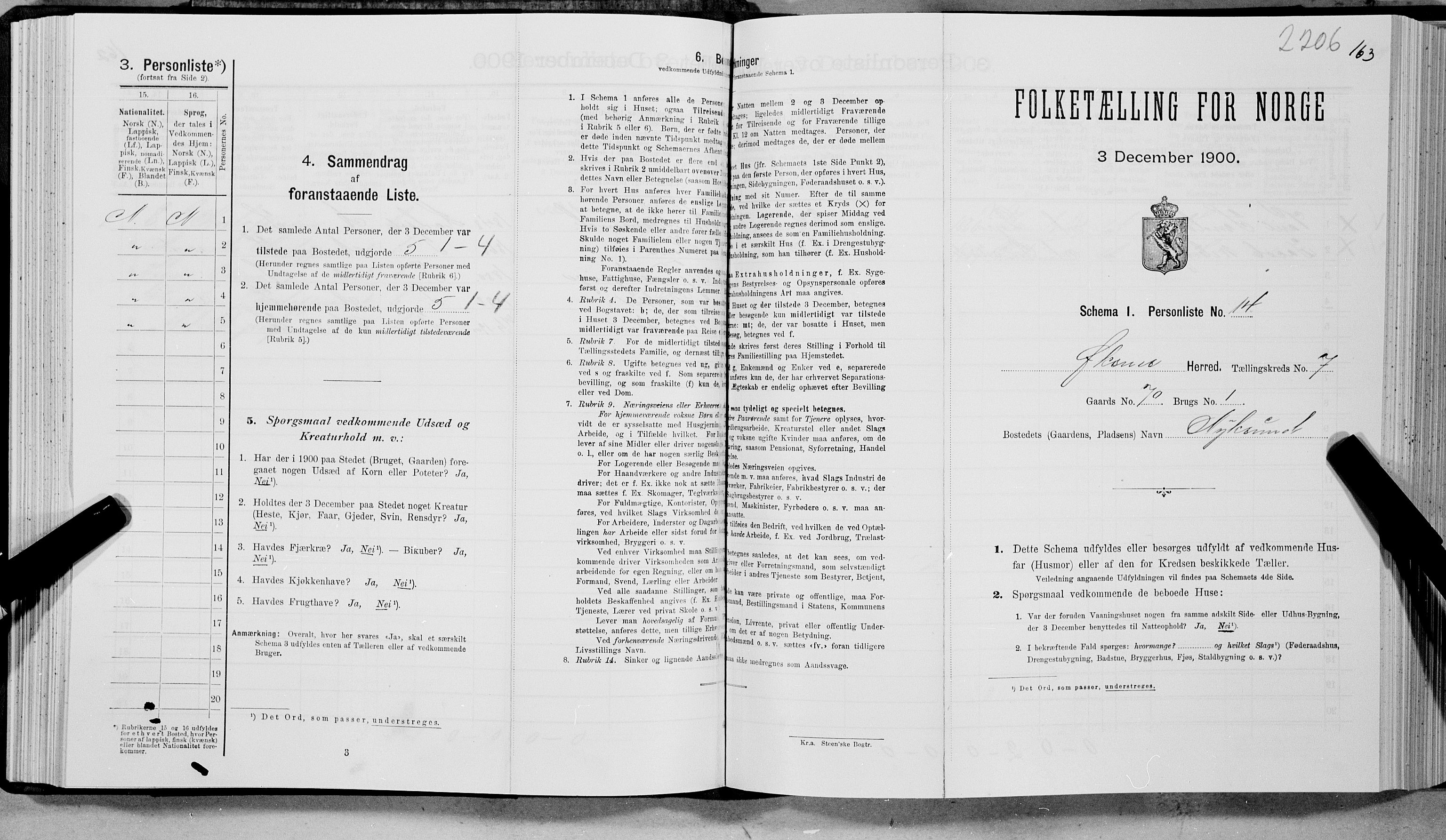 SAT, Folketelling 1900 for 1868 Øksnes herred, 1900, s. 571