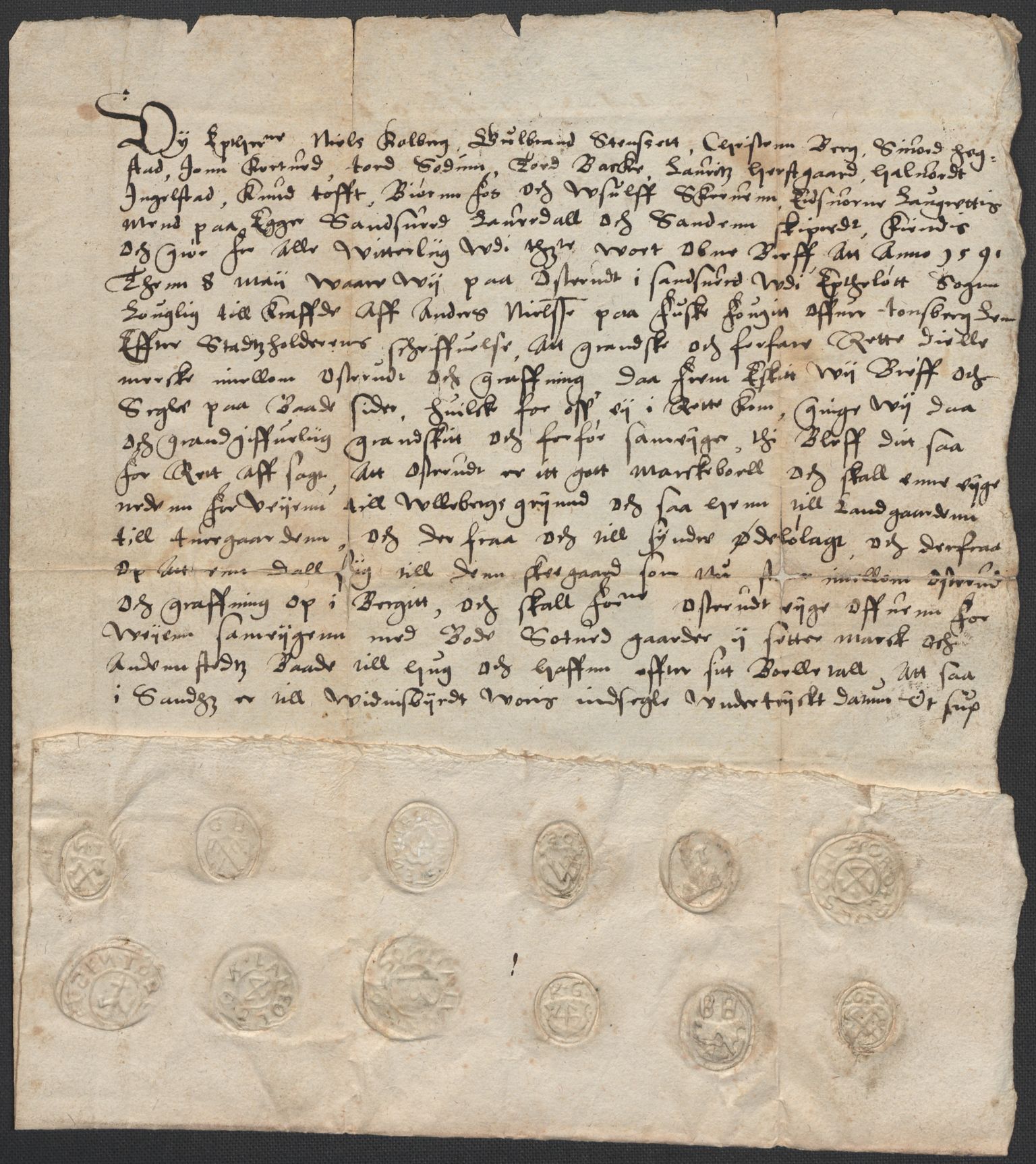 Riksarkivets diplomsamling, AV/RA-EA-5965/F02/L0093: Dokumenter, 1591, s. 78