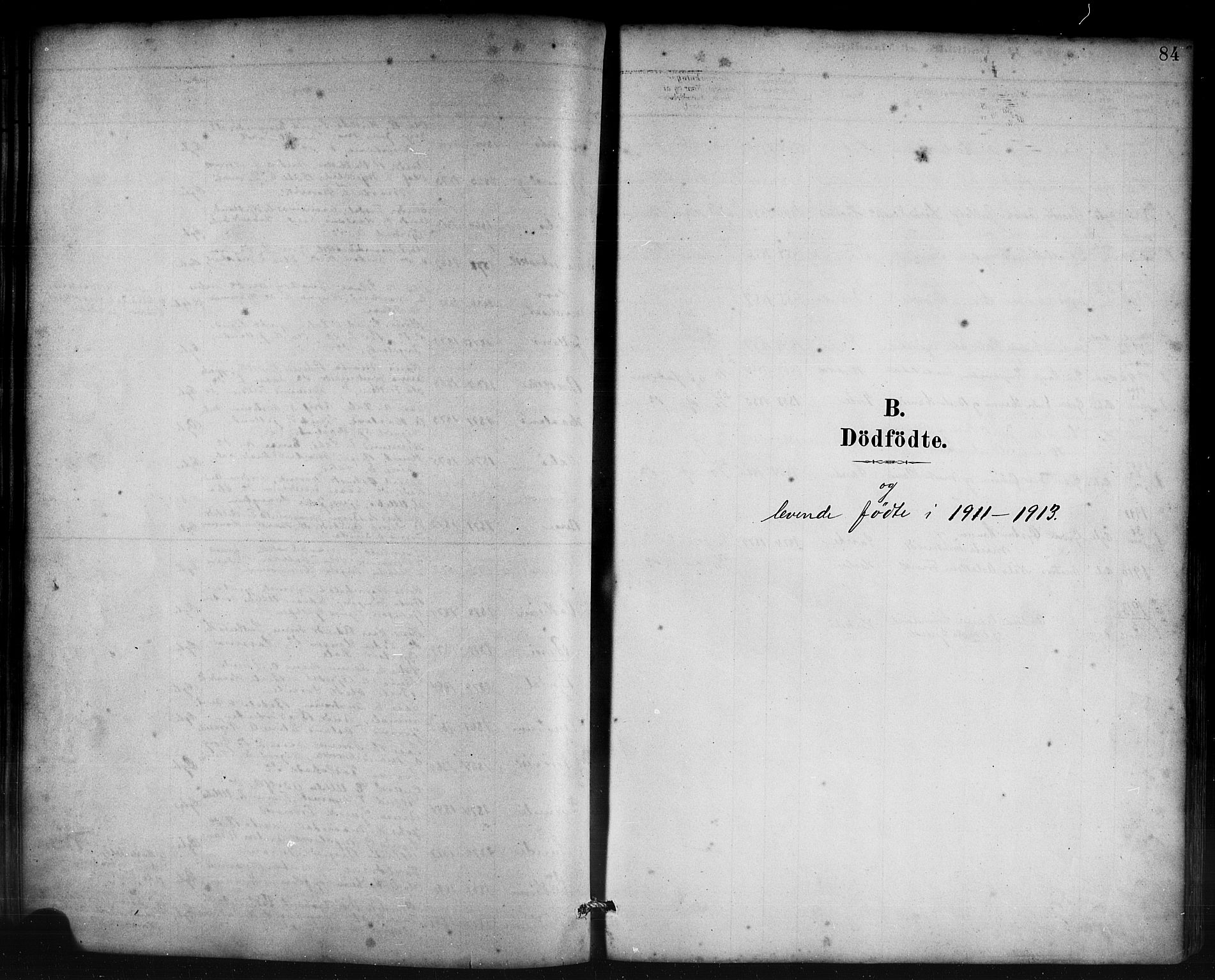 Lavik sokneprestembete, SAB/A-80901: Klokkerbok nr. B 3, 1882-1913, s. 84