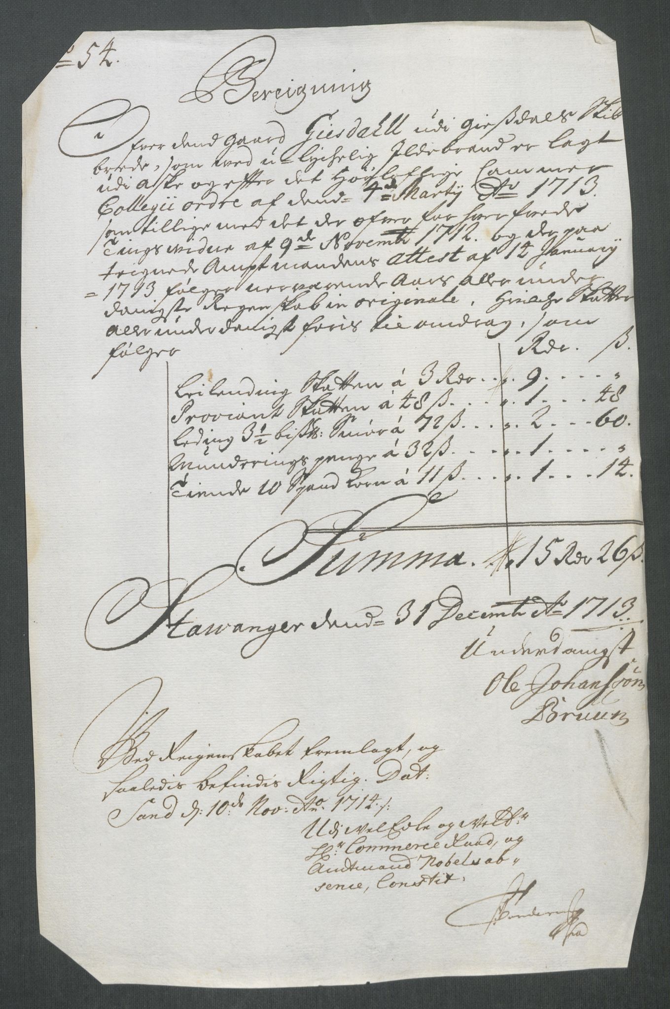 Rentekammeret inntil 1814, Reviderte regnskaper, Fogderegnskap, AV/RA-EA-4092/R46/L2738: Fogderegnskap Jæren og Dalane, 1713-1714, s. 211