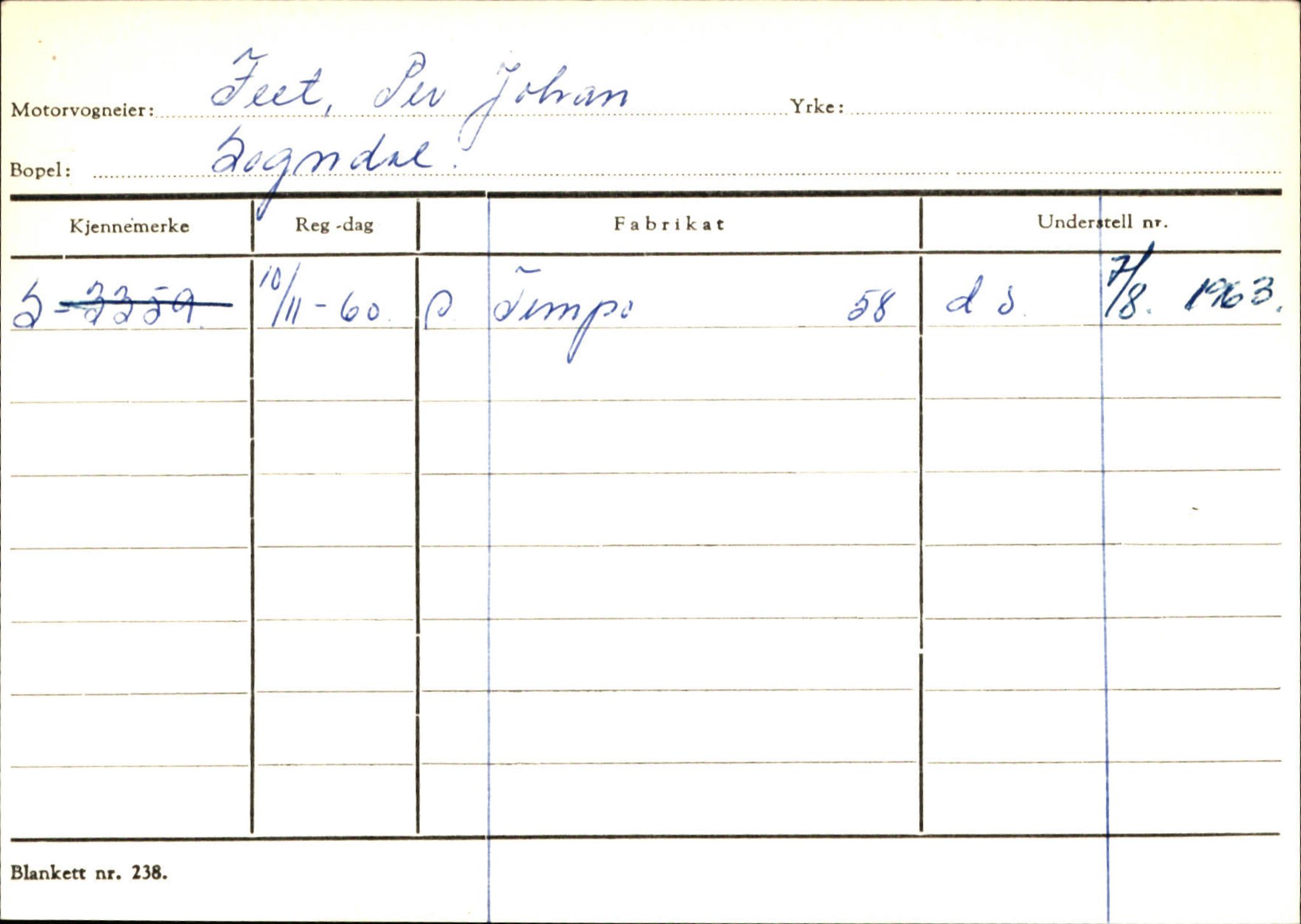 Statens vegvesen, Sogn og Fjordane vegkontor, SAB/A-5301/4/F/L0124: Eigarregister Sogndal A-U, 1945-1975, s. 497