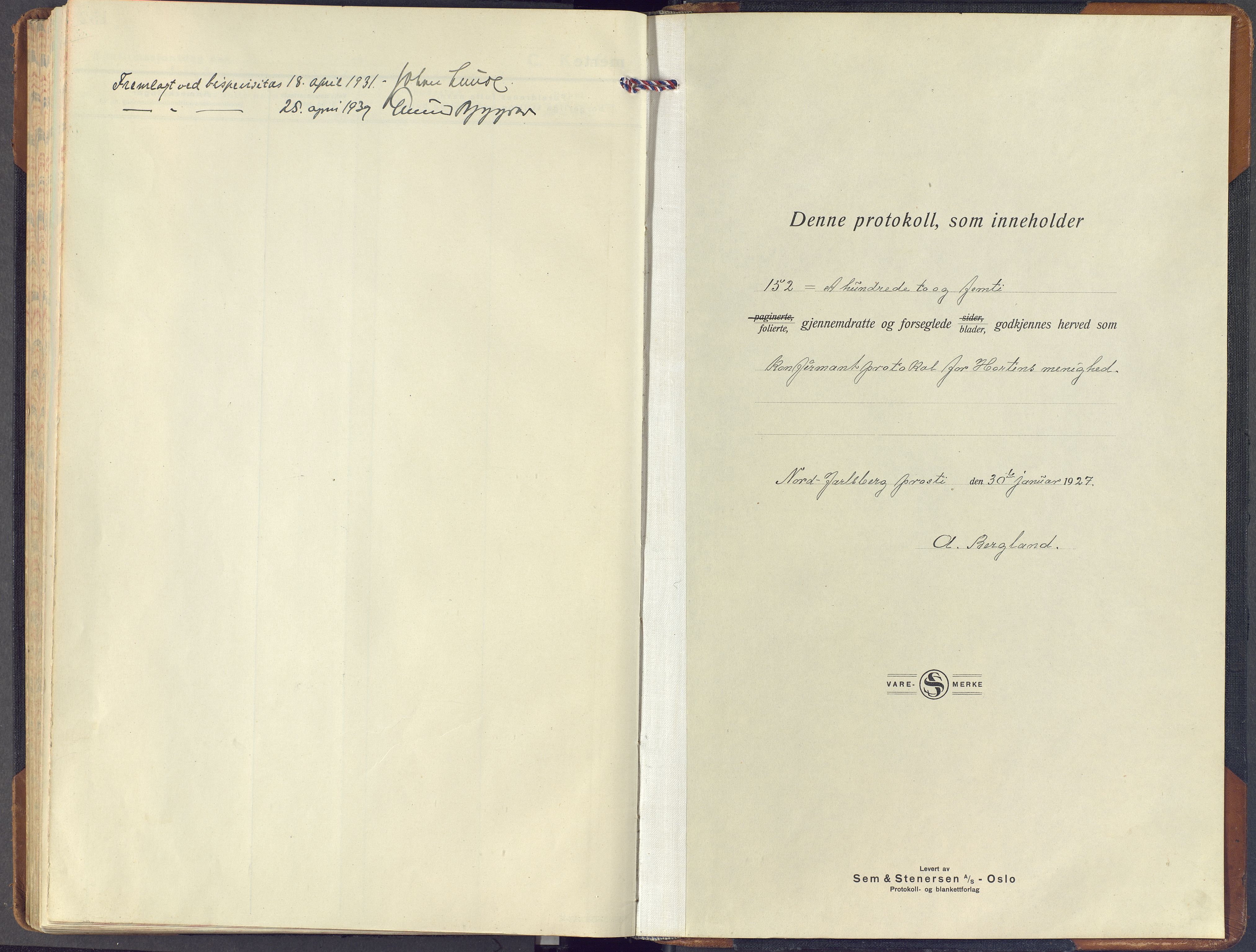 Horten kirkebøker, AV/SAKO-A-348/F/Fa/L0011: Ministerialbok nr. 11, 1926-1937