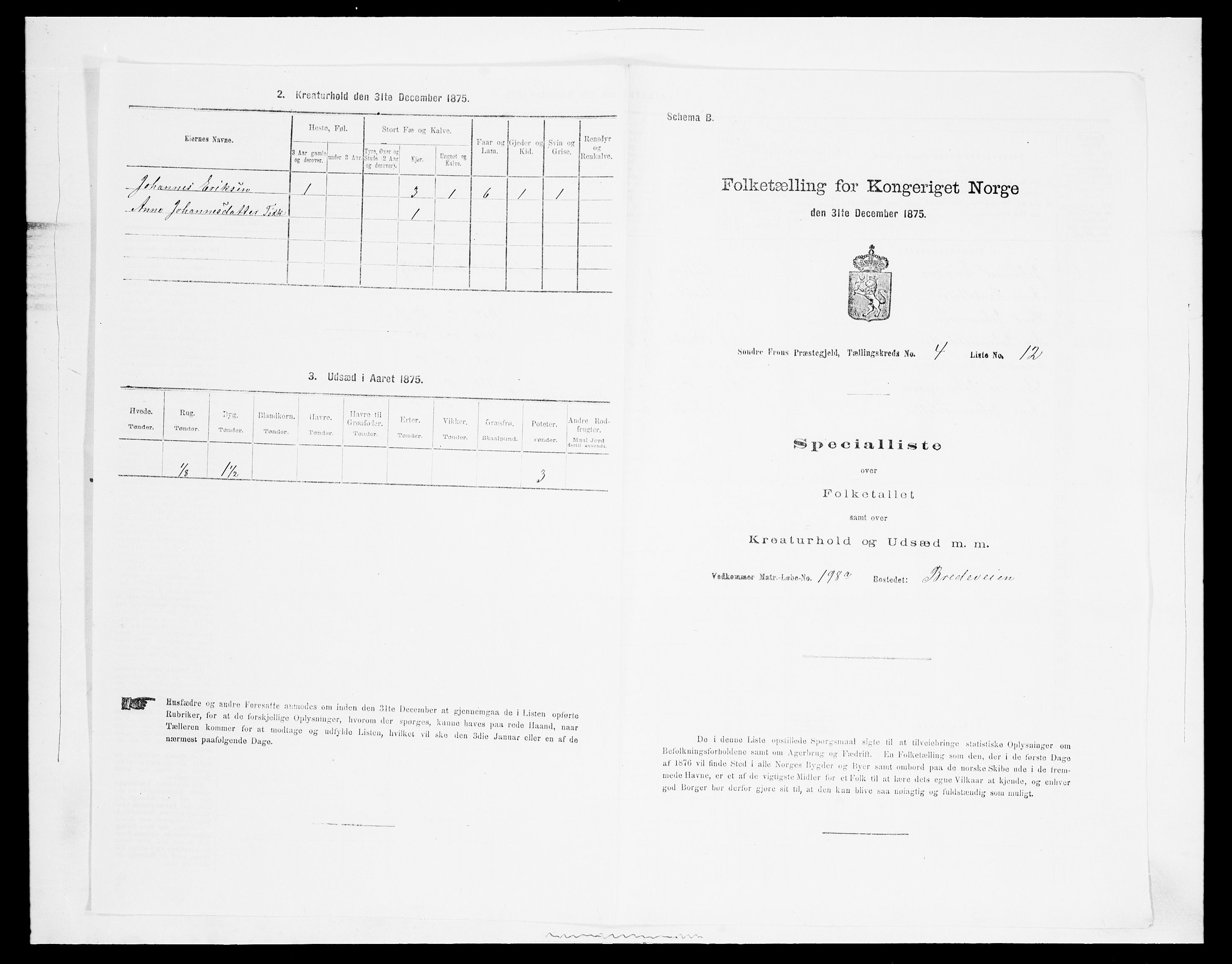 SAH, Folketelling 1875 for 0519P Sør-Fron prestegjeld, 1875, s. 566