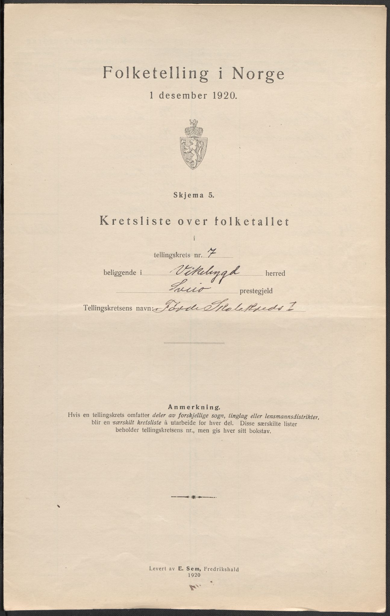 SAB, Folketelling 1920 for 1215 Vikebygd herred, 1920, s. 24