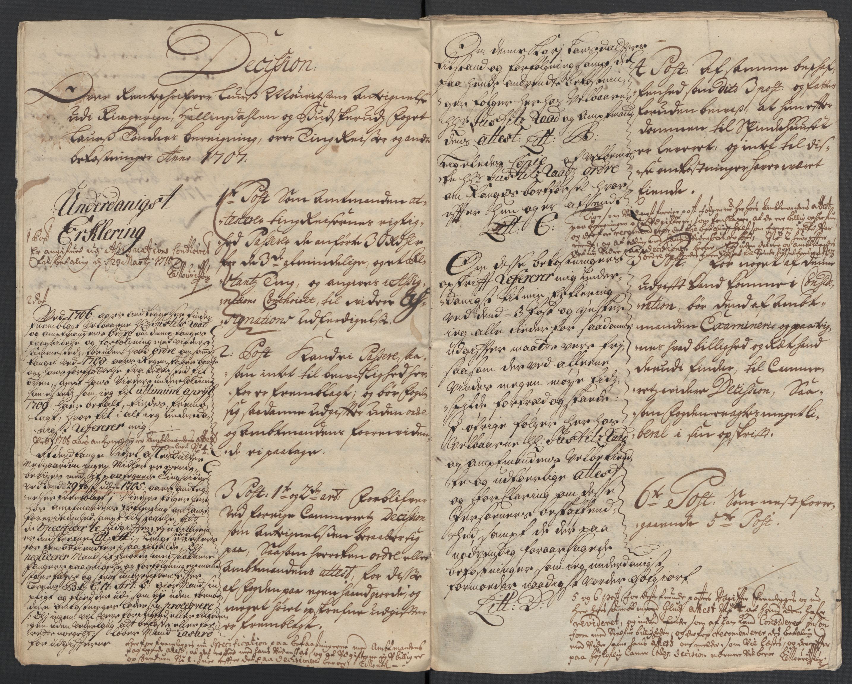 Rentekammeret inntil 1814, Reviderte regnskaper, Fogderegnskap, AV/RA-EA-4092/R22/L1466: Fogderegnskap Ringerike, Hallingdal og Buskerud, 1707, s. 286