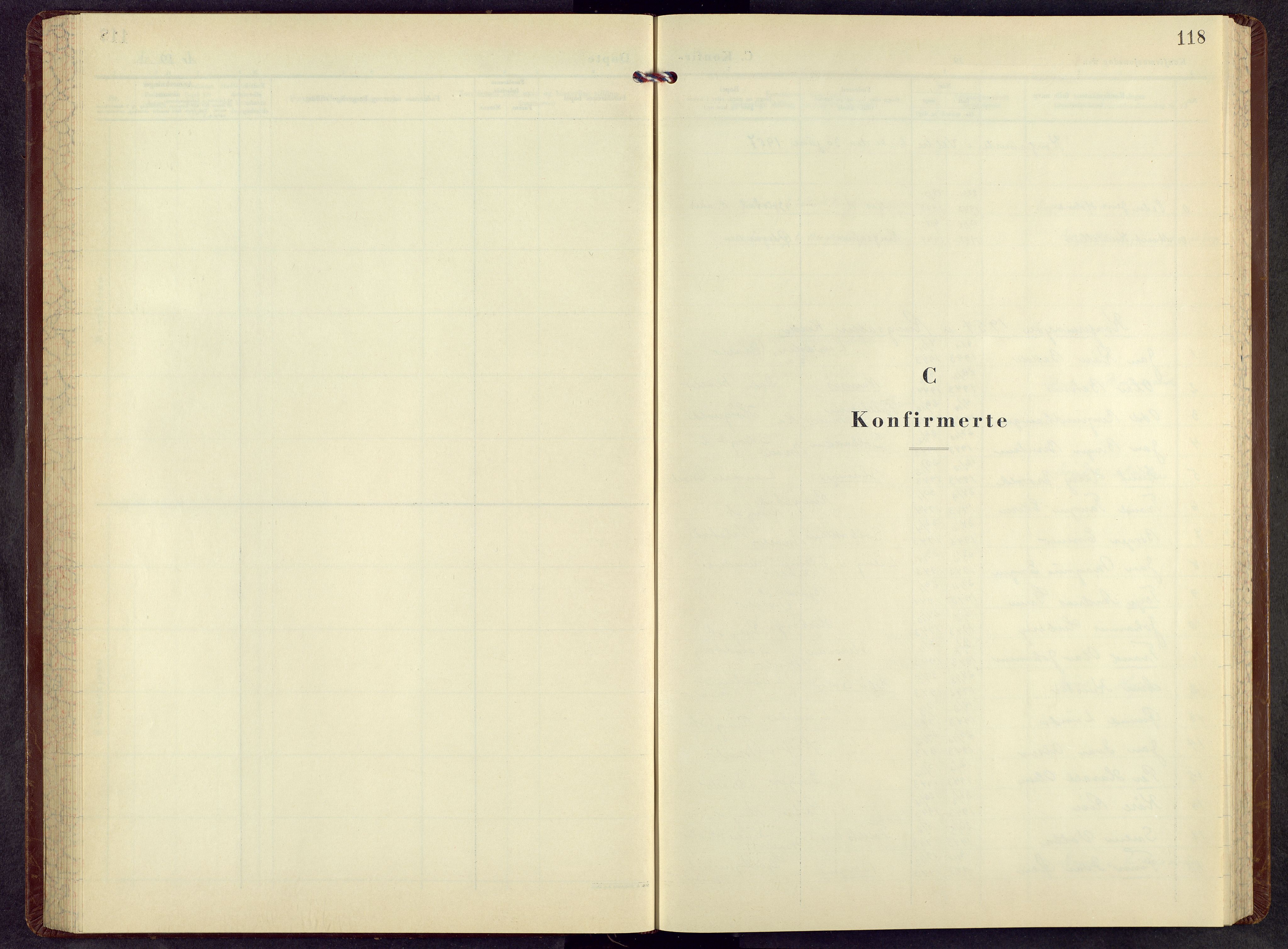 Ringsaker prestekontor, SAH/PREST-014/L/La/L0022: Klokkerbok nr. 22, 1957-1966, s. 118