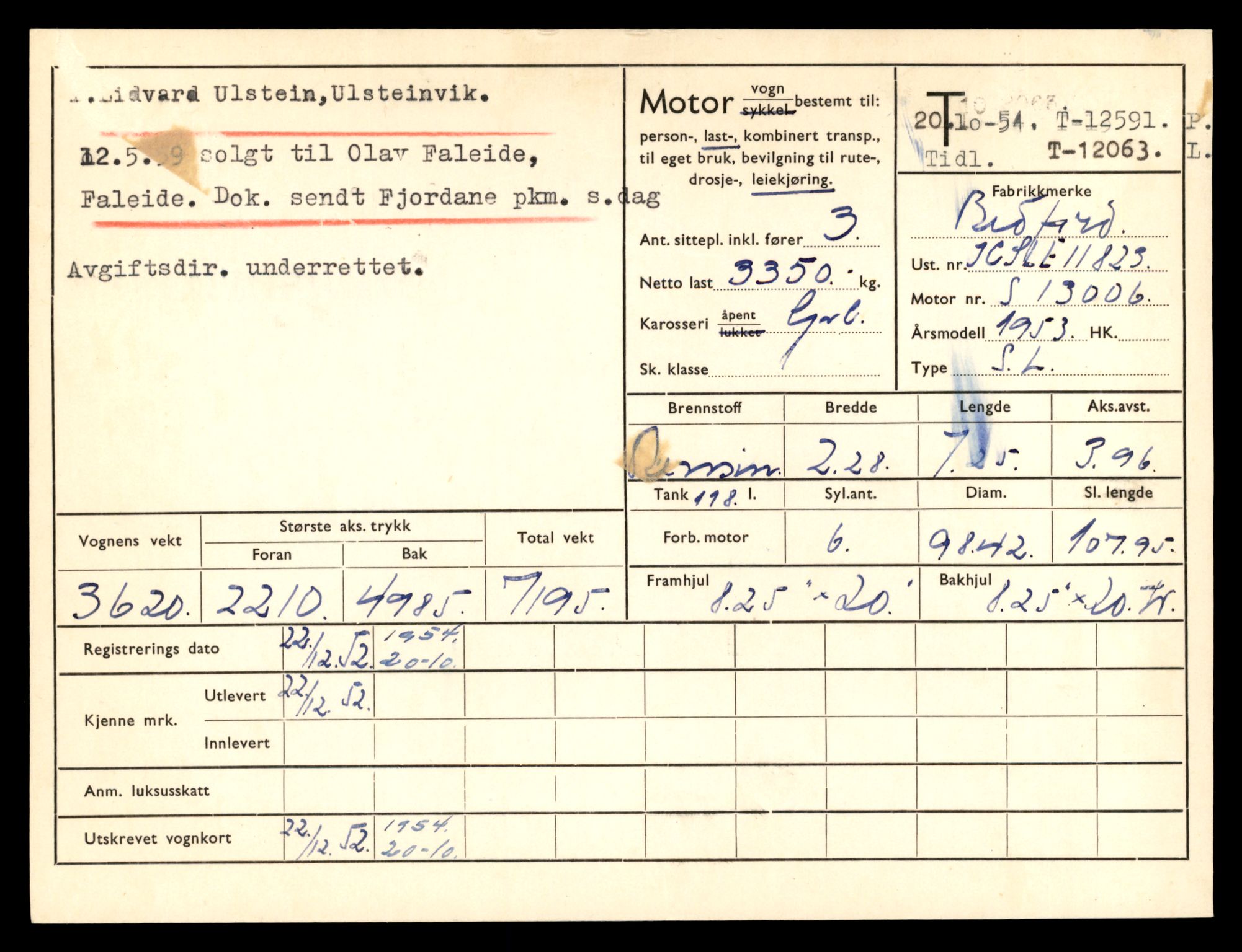 Møre og Romsdal vegkontor - Ålesund trafikkstasjon, AV/SAT-A-4099/F/Fe/L0034: Registreringskort for kjøretøy T 12500 - T 12652, 1927-1998, s. 1796