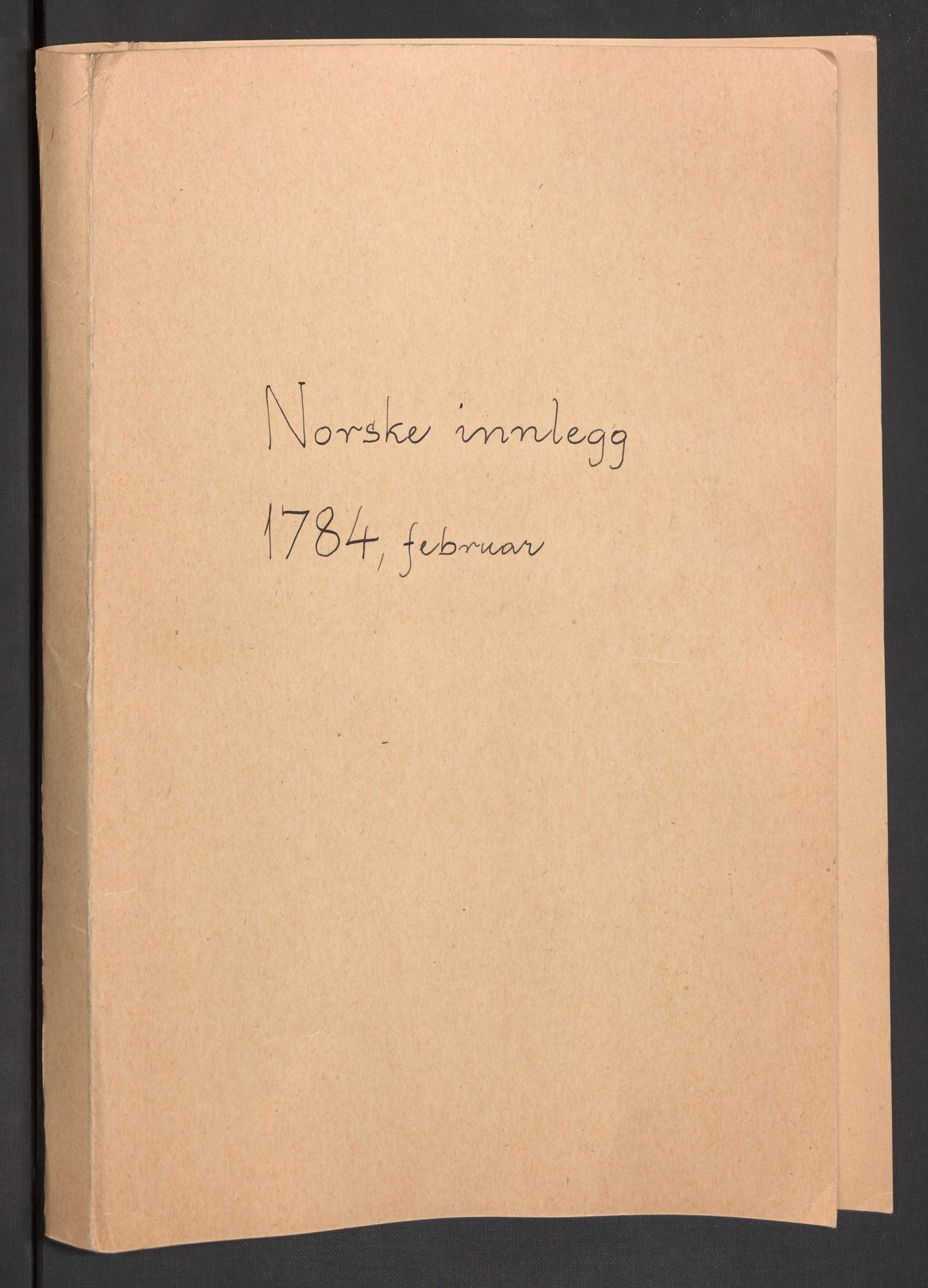 Danske Kanselli 1572-1799, AV/RA-EA-3023/F/Fc/Fcc/Fcca/L0249: Norske innlegg 1572-1799, 1784, s. 163