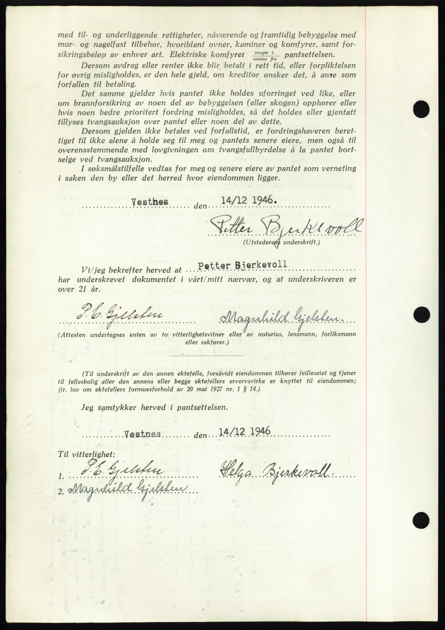 Romsdal sorenskriveri, AV/SAT-A-4149/1/2/2C: Pantebok nr. B3, 1946-1948, Dagboknr: 247/1947