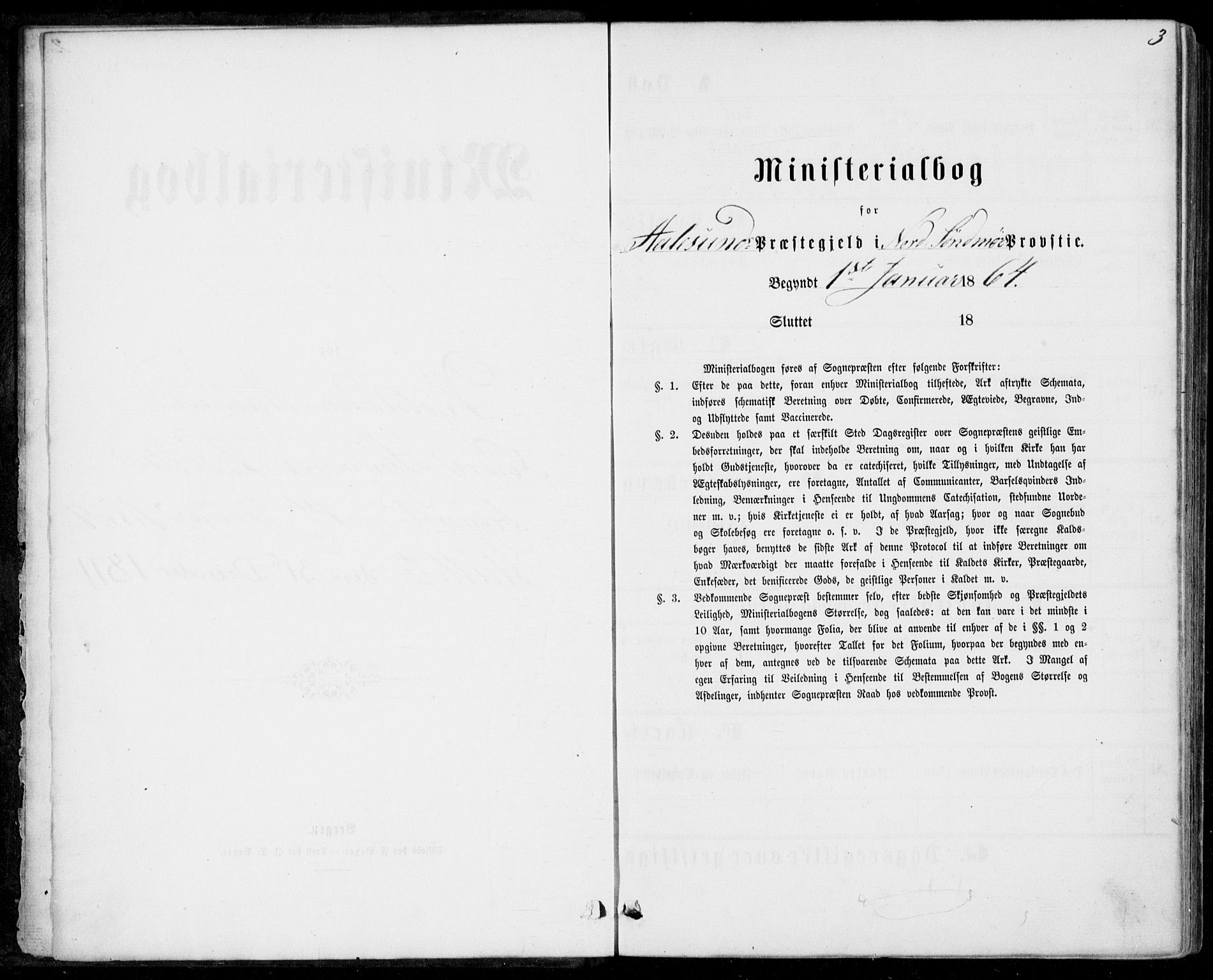 Ministerialprotokoller, klokkerbøker og fødselsregistre - Møre og Romsdal, SAT/A-1454/529/L0452: Ministerialbok nr. 529A02, 1864-1871, s. 3