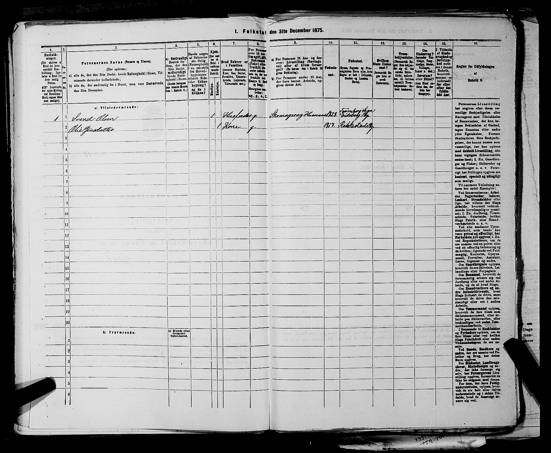 RA, Folketelling 1875 for 0125P Eidsberg prestegjeld, 1875, s. 1313