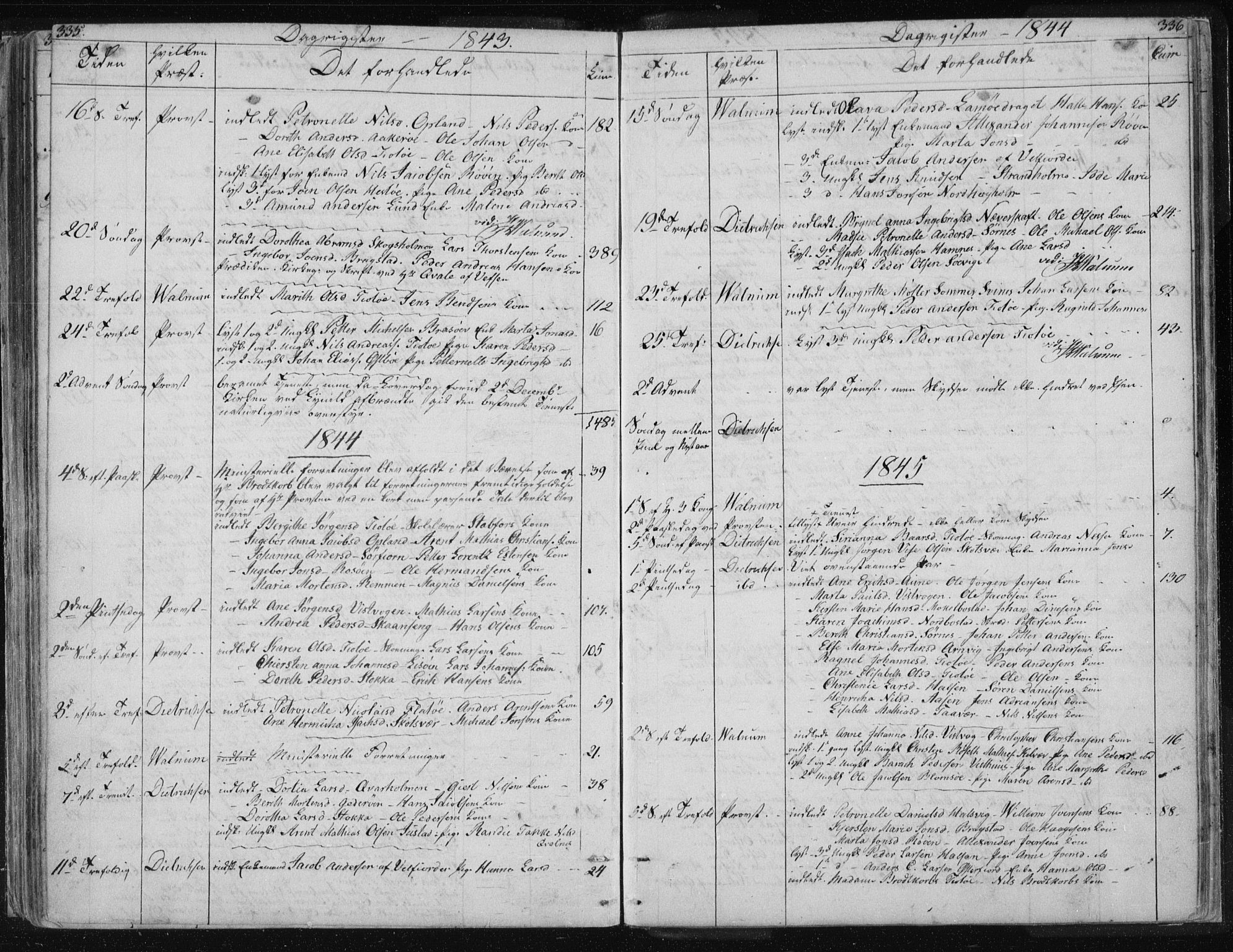 Ministerialprotokoller, klokkerbøker og fødselsregistre - Nordland, SAT/A-1459/817/L0266: Klokkerbok nr. 817C01, 1841-1869, s. 335-336