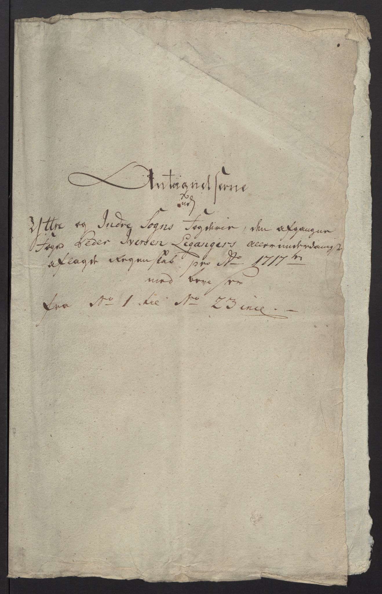 Rentekammeret inntil 1814, Reviderte regnskaper, Fogderegnskap, RA/EA-4092/R52/L3321: Fogderegnskap Sogn, 1717-1718, s. 296