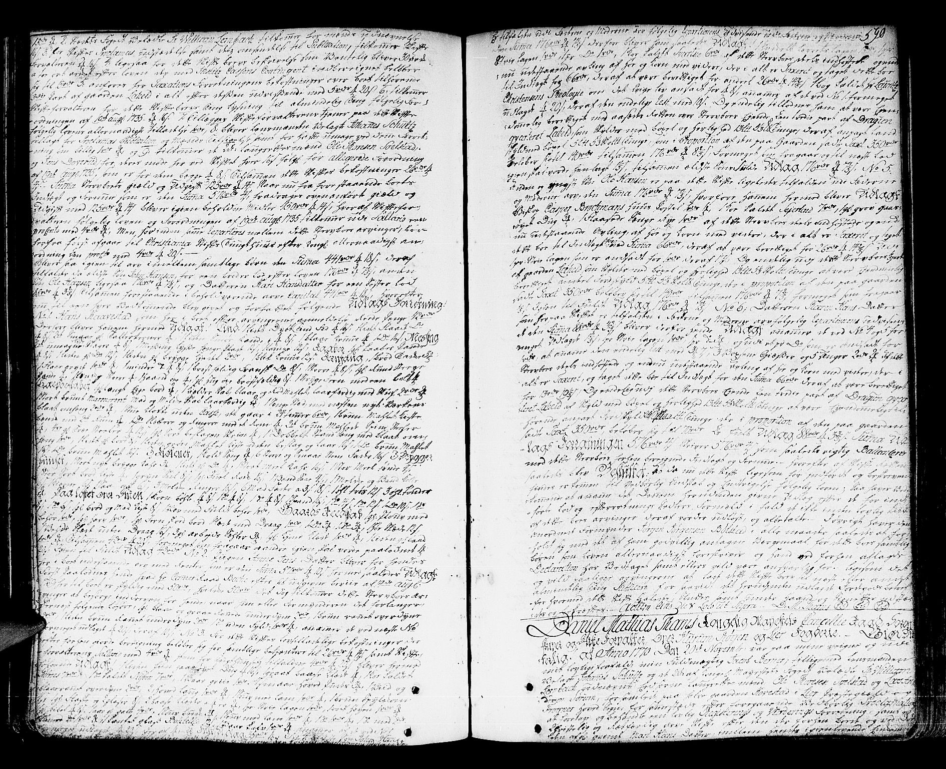 Lier, Røyken og Hurum sorenskriveri, AV/SAKO-A-89/H/Hc/L0005: Skifteprotokoll, 1760-1774, s. 589b-590a