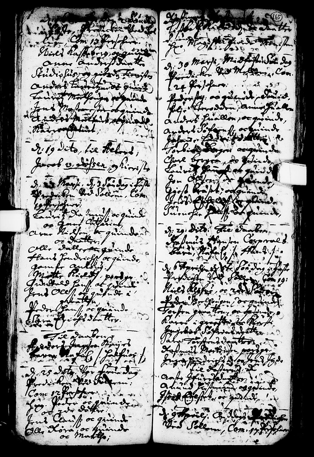Solum kirkebøker, AV/SAKO-A-306/F/Fa/L0001: Ministerialbok nr. I 1, 1701-1716, s. 165