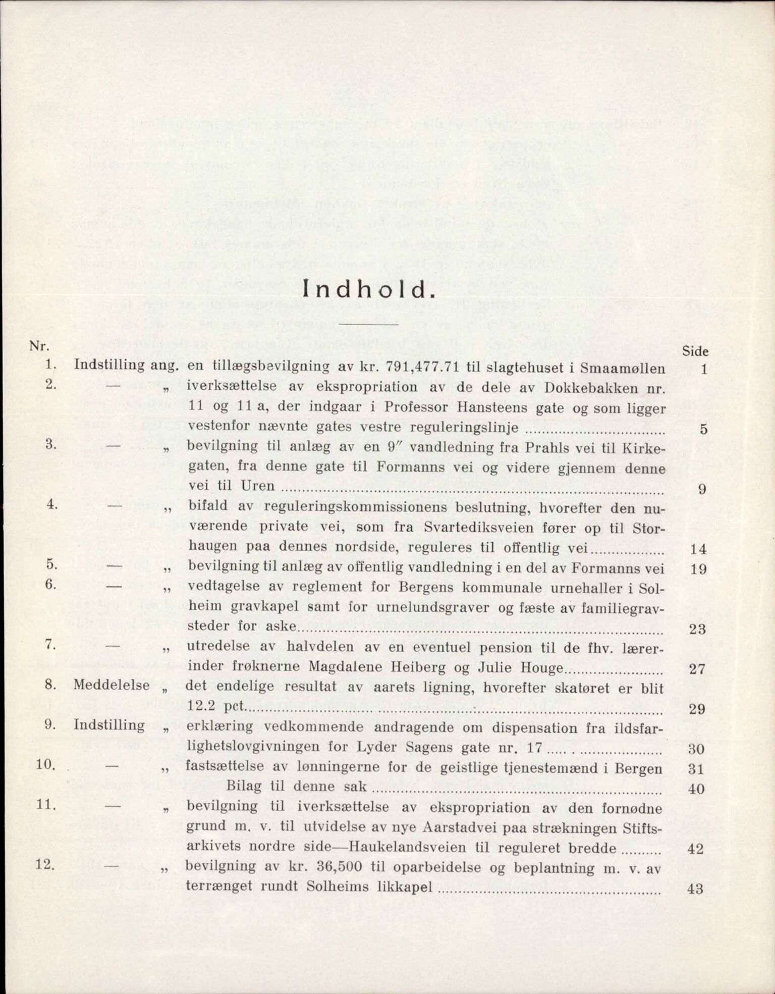 Bergen kommune. Formannskapet, BBA/A-0003/Ad/L0104: Bergens Kommuneforhandlinger, bind I, 1921-1922