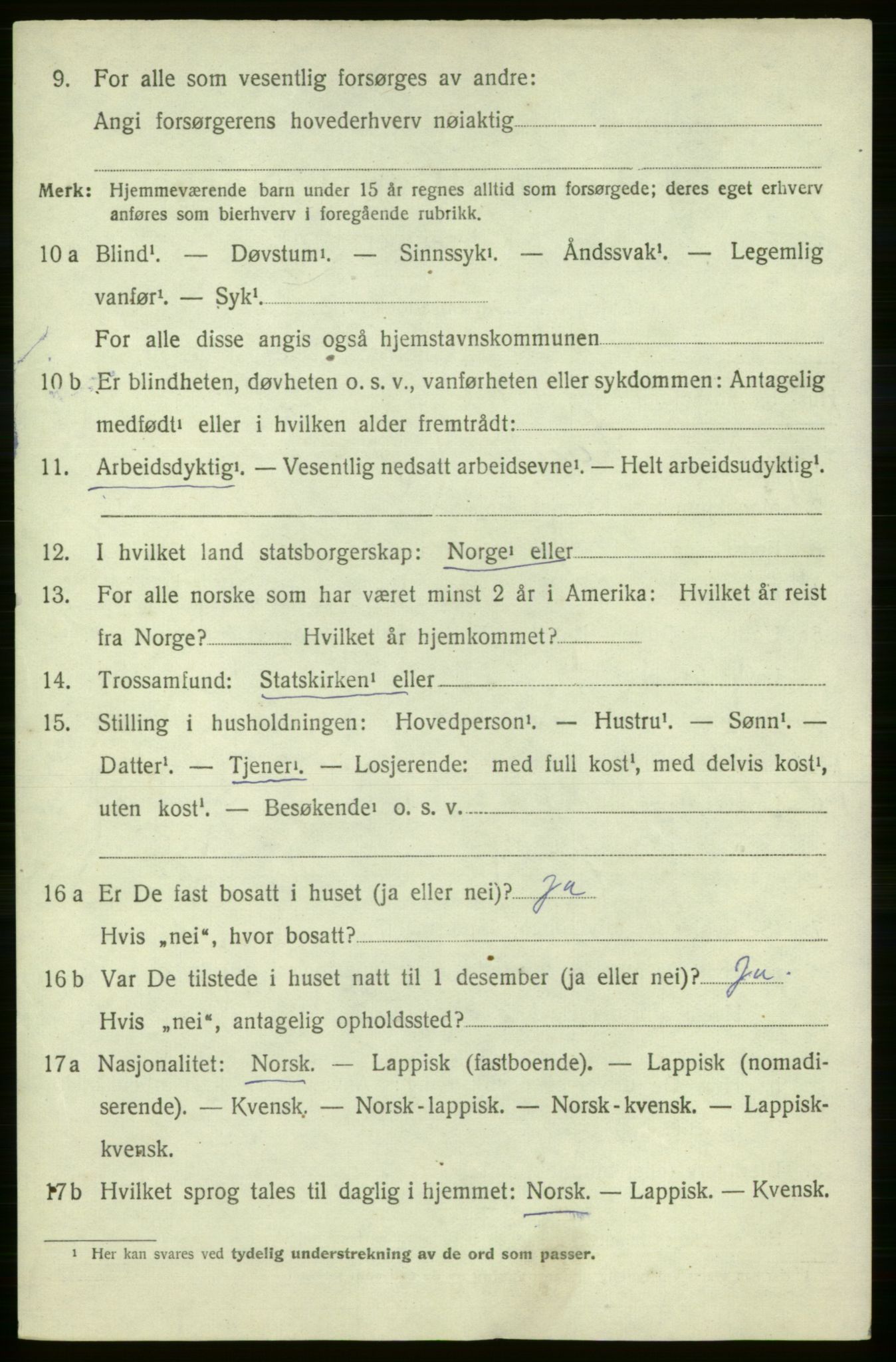 SATØ, Folketelling 1920 for 2022 Lebesby herred, 1920, s. 1628