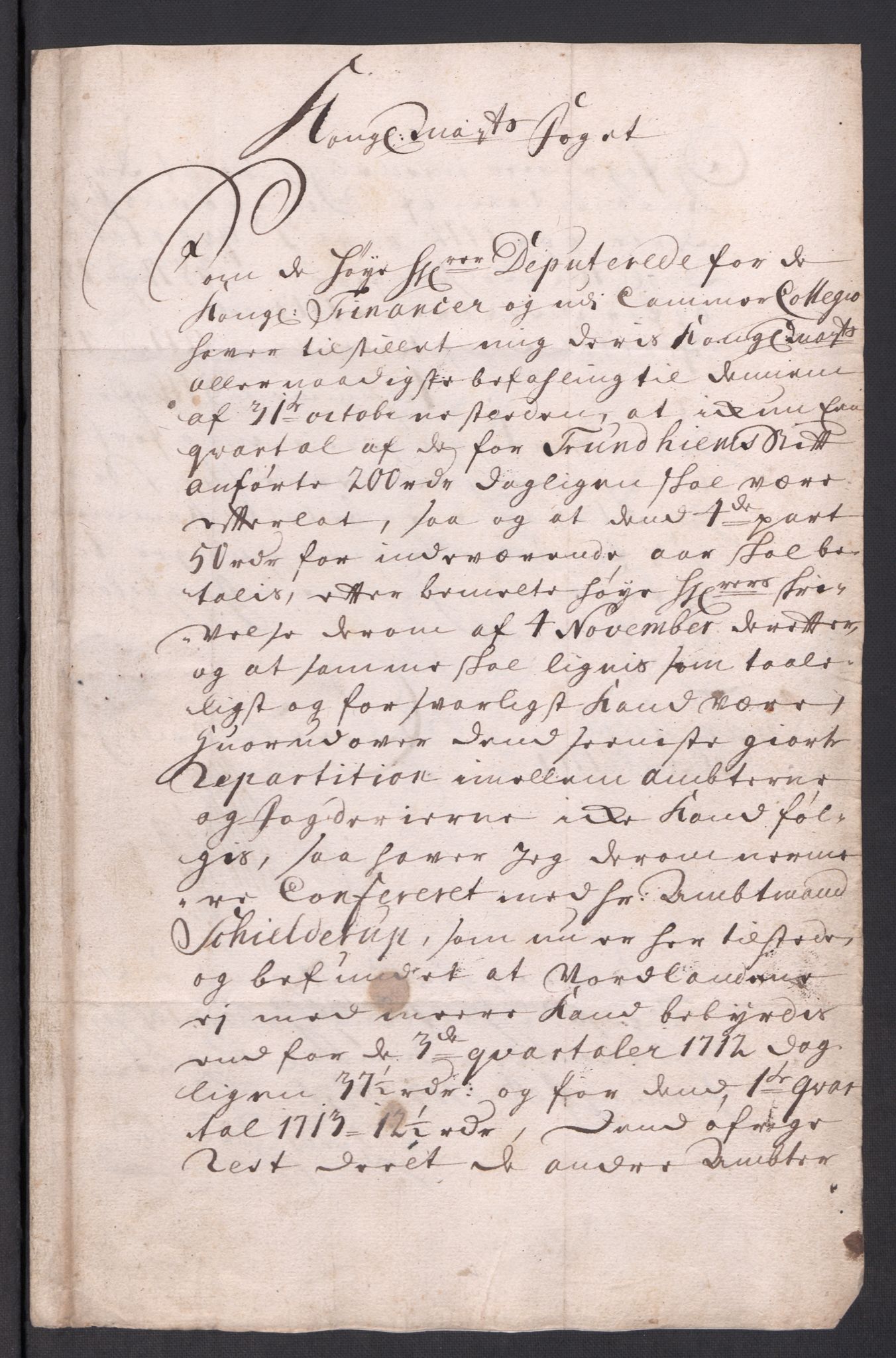 Rentekammeret inntil 1814, Reviderte regnskaper, Fogderegnskap, RA/EA-4092/R63/L4321: Fogderegnskap Inderøy, 1713, s. 254