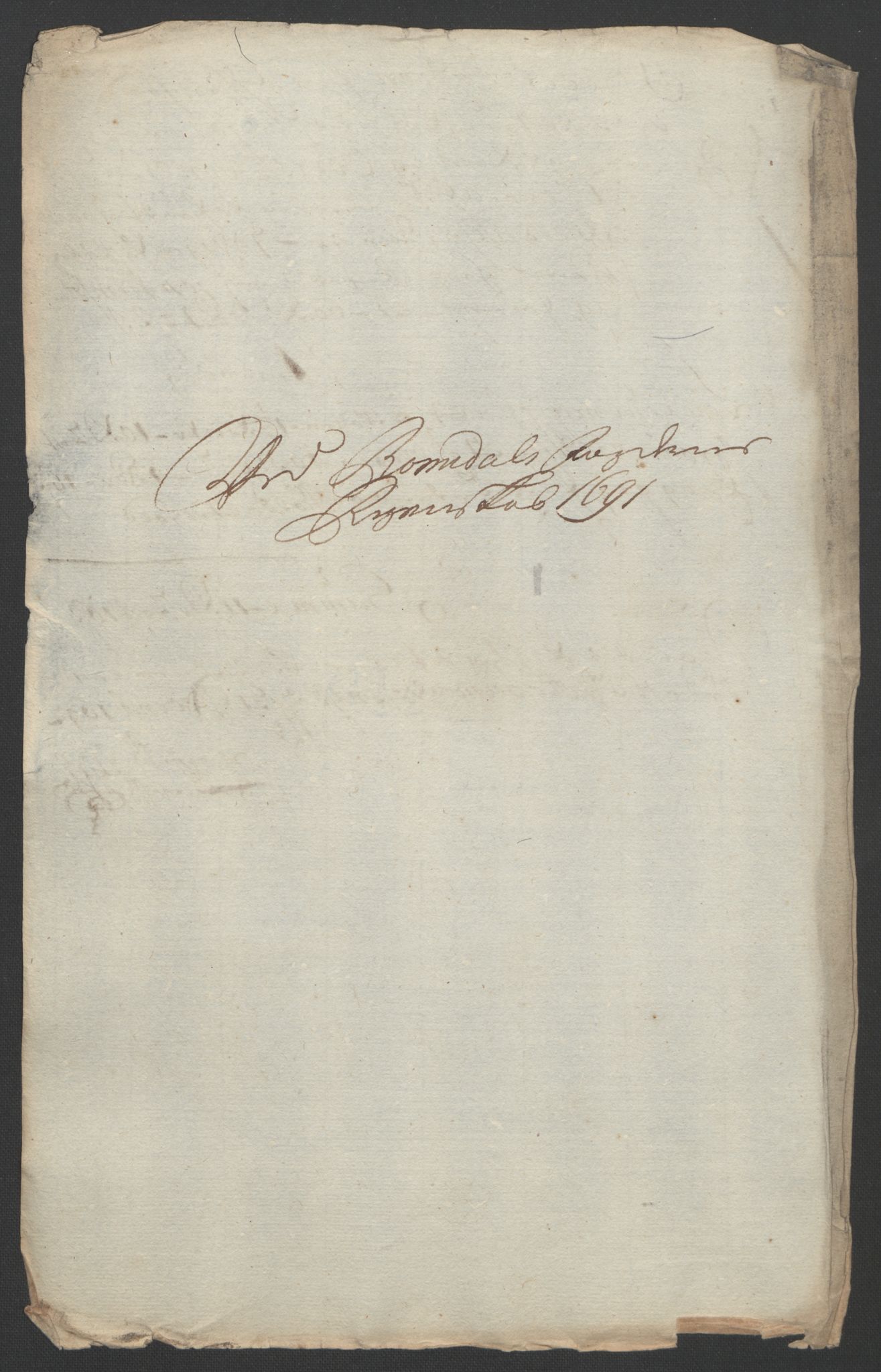 Rentekammeret inntil 1814, Reviderte regnskaper, Fogderegnskap, RA/EA-4092/R55/L3649: Fogderegnskap Romsdal, 1690-1691, s. 338