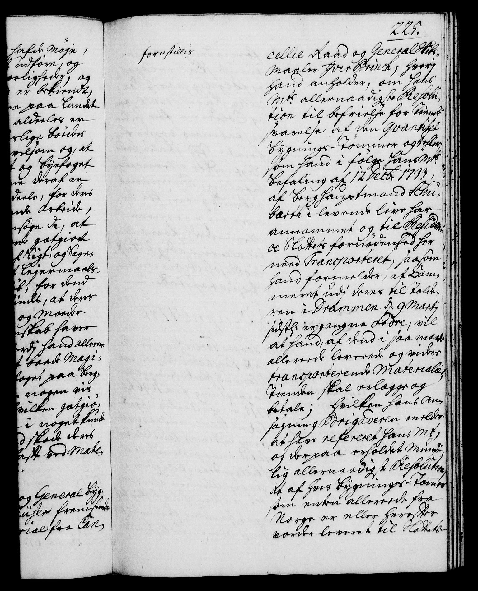 Rentekammeret, Kammerkanselliet, RA/EA-3111/G/Gh/Gha/L0019: Norsk ekstraktmemorialprotokoll (merket RK 53.64), 1736-1737, s. 225