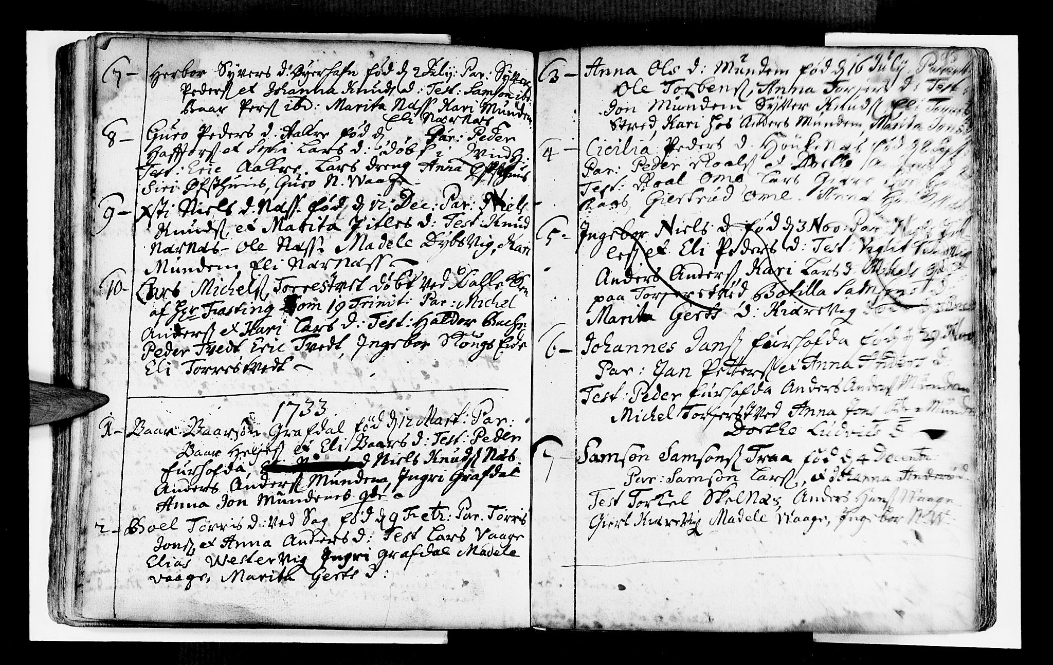 Strandebarm sokneprestembete, SAB/A-78401/H/Haa: Ministerialbok nr. A 2 /3, 1727-1750, s. 95