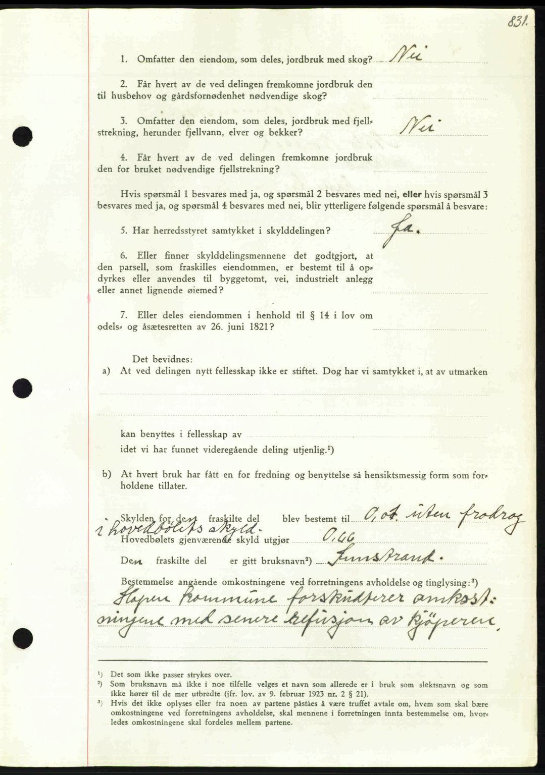 Nordmøre sorenskriveri, AV/SAT-A-4132/1/2/2Ca: Pantebok nr. A104, 1947-1947, Dagboknr: 1035/1947