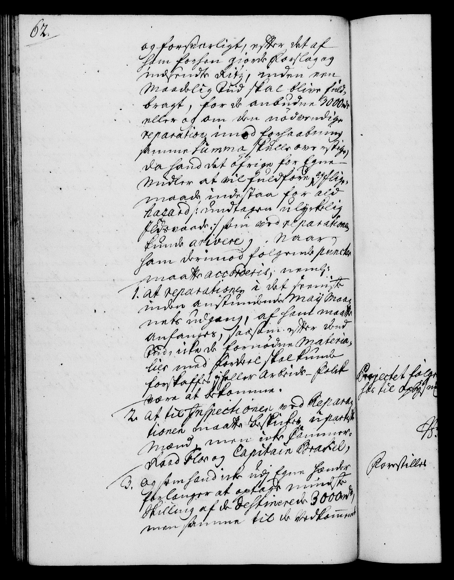 Rentekammeret, Kammerkanselliet, RA/EA-3111/G/Gh/Gha/L0021: Norsk ekstraktmemorialprotokoll (merket RK 53.66), 1739, s. 62