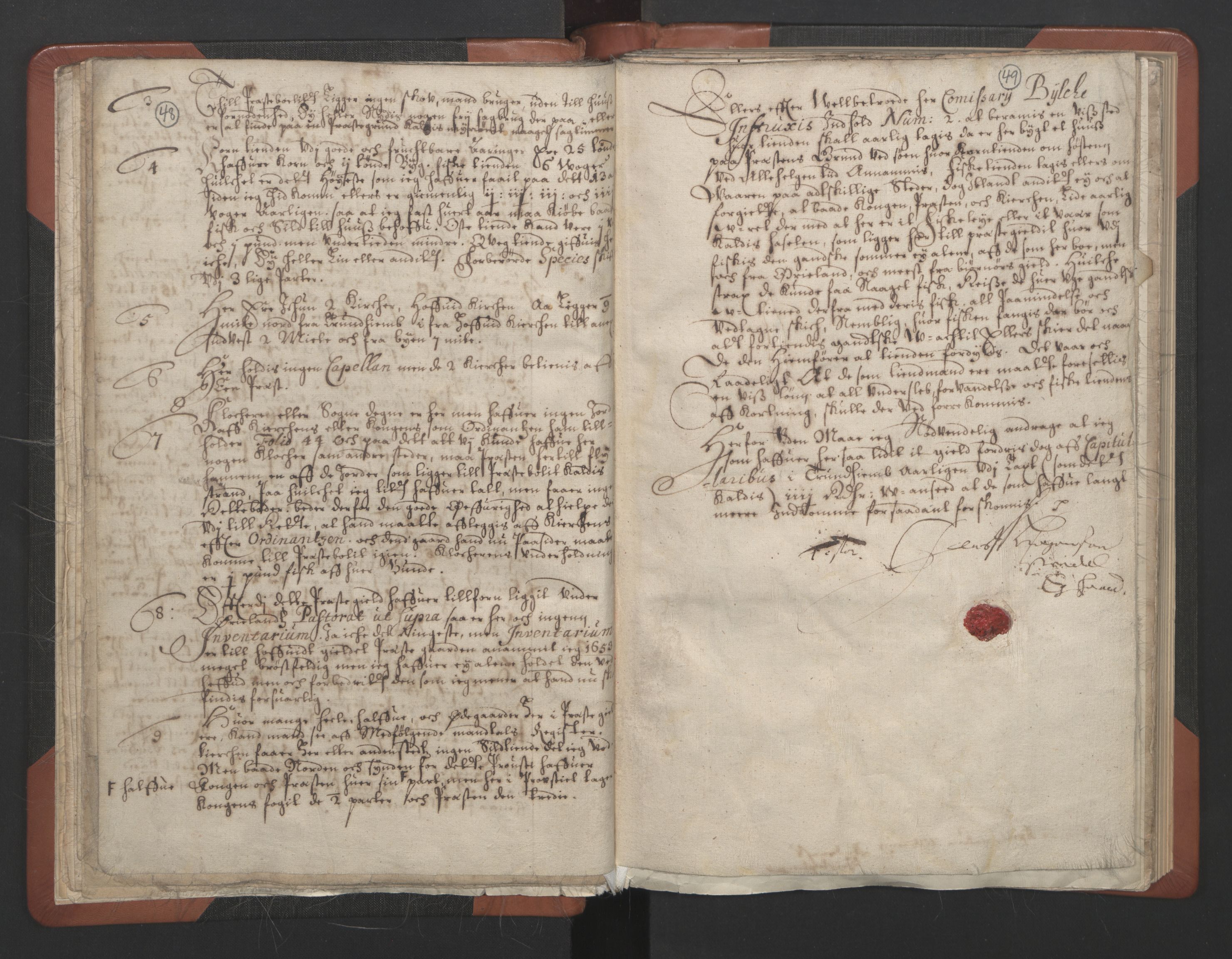 RA, Sogneprestenes manntall 1664-1666, nr. 30: Fosen prosti, 1664-1666, s. 48-49