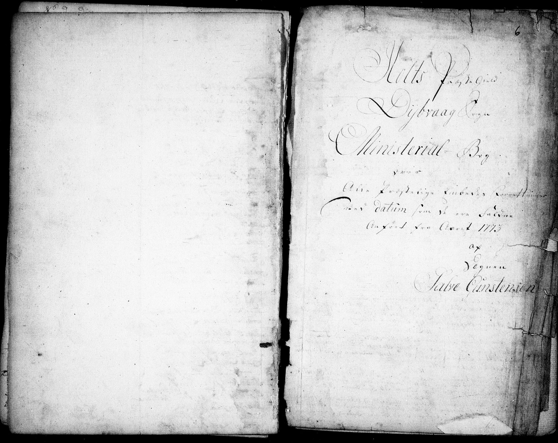 Dypvåg sokneprestkontor, SAK/1111-0007/F/Fb/Fba/L0007: Klokkerbok nr. B 7, 1762-1810, s. 6