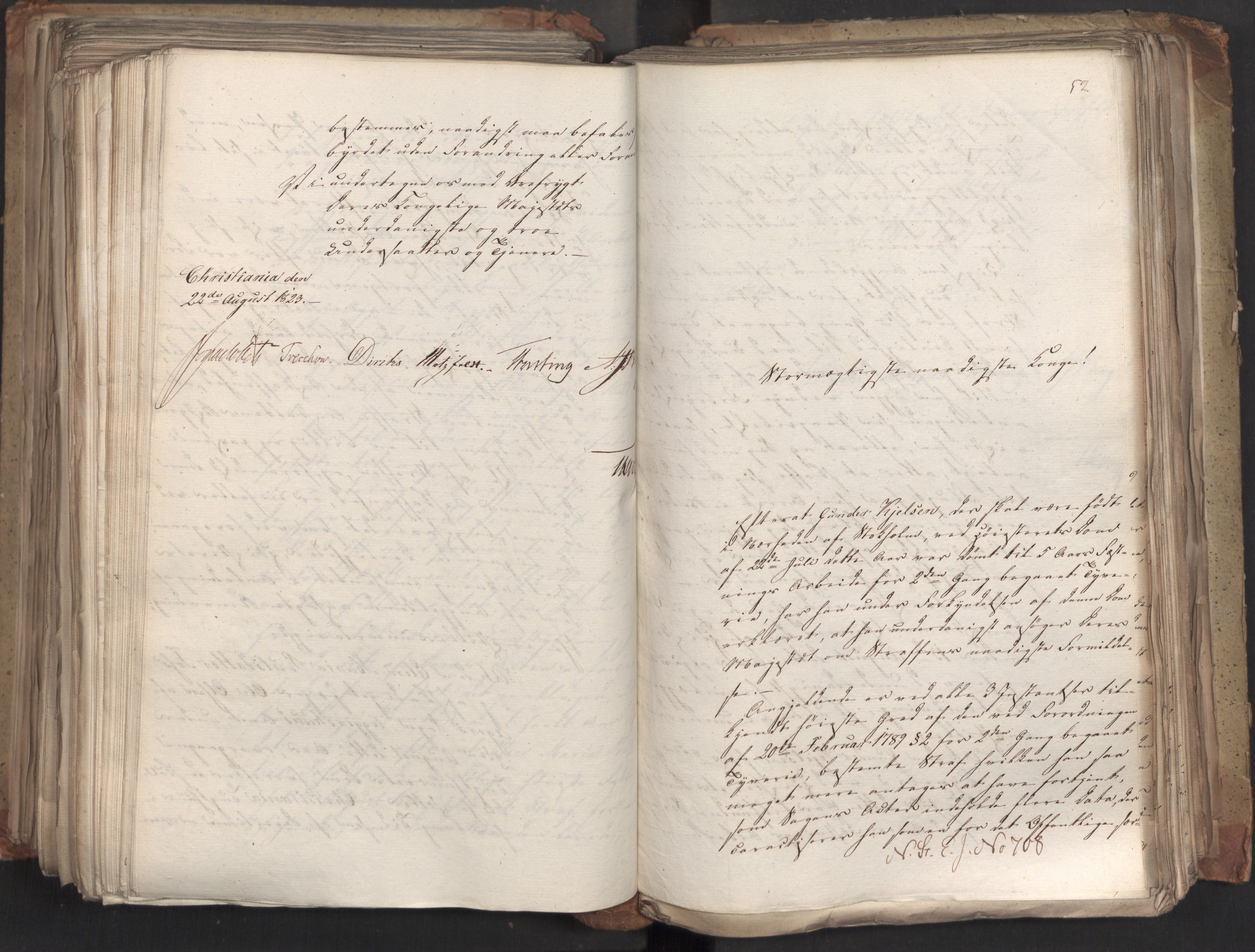 Statsrådsavdelingen i Stockholm, AV/RA-S-1003/D/Da/L0035: Regjeringsinnstillinger nr. 541-840, 1823, s. 457