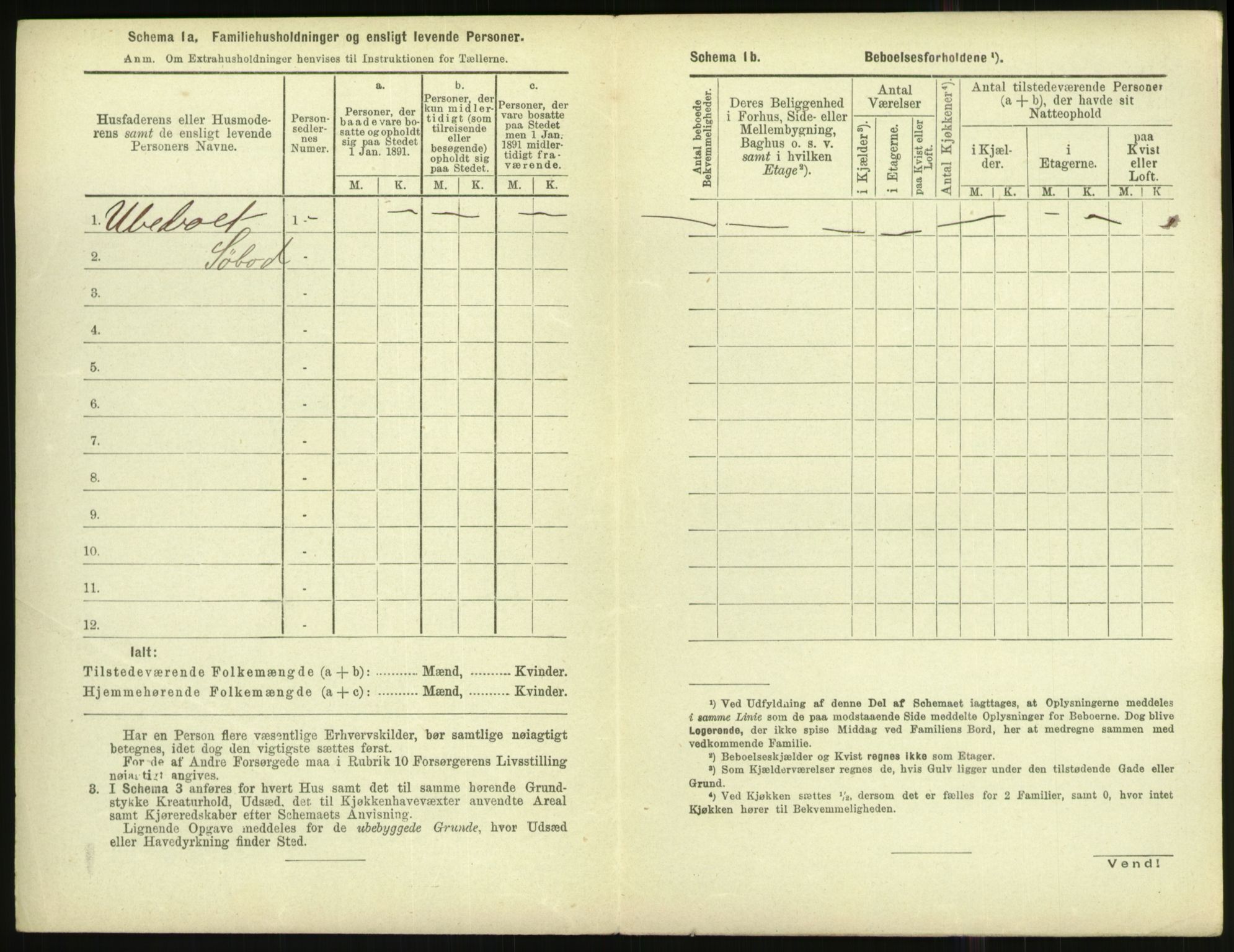 RA, Folketelling 1891 for 1002 Mandal ladested, 1891, s. 1188