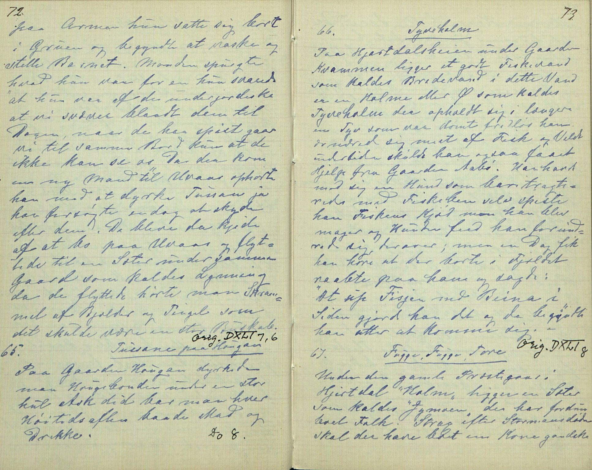 Rikard Berge, TEMU/TGM-A-1003/F/L0007/0006: 251-299 / 256 Samlet af Halvor Nilsen Tveten i Bø, 1893, s. 72-73