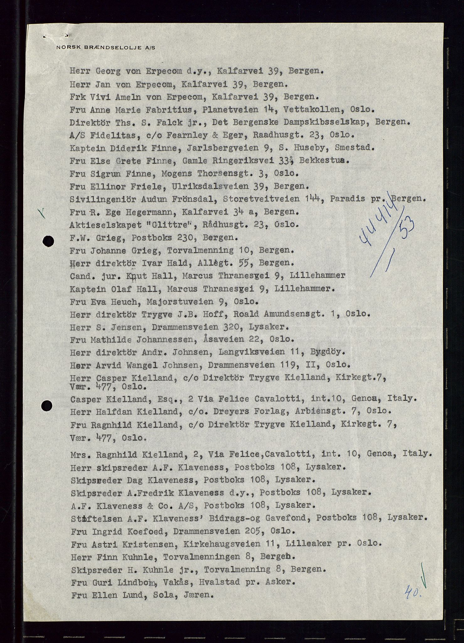 PA 1544 - Norsk Brændselolje A/S, AV/SAST-A-101965/1/A/Aa/L0007/0003: Generalforsamling / Generalforsamling 1956, ekstraordinær generalforsamling 1957, 1956-1957, s. 105