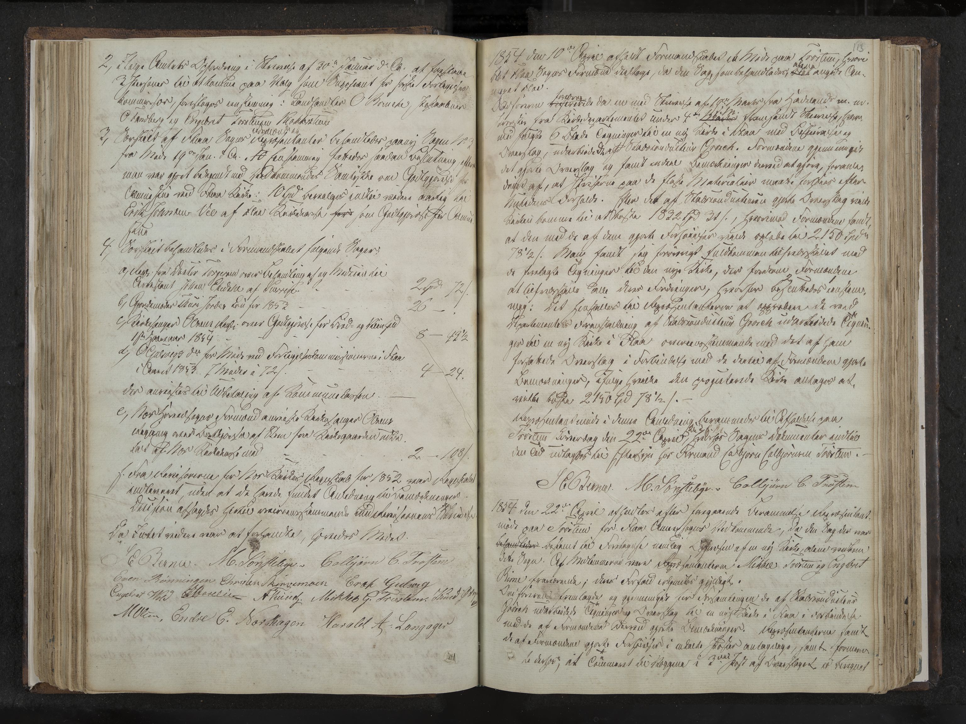 Nes formannskap og sentraladministrasjon, IKAK/0616021-1/A/Aa/L0001: Møtebok med register, 1838-1875, s. 113