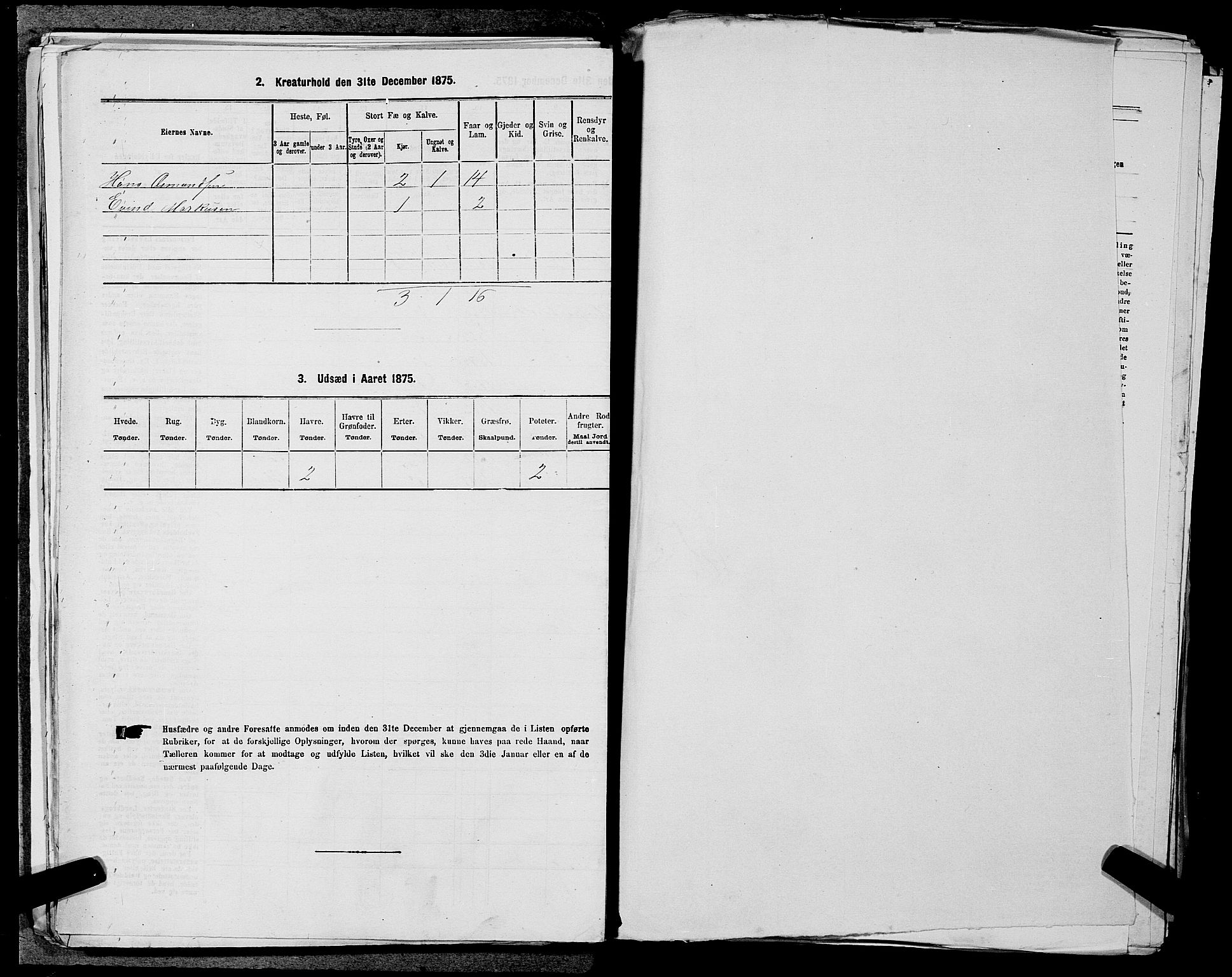 SAST, Folketelling 1875 for 1157P Vikedal prestegjeld, 1875, s. 1054