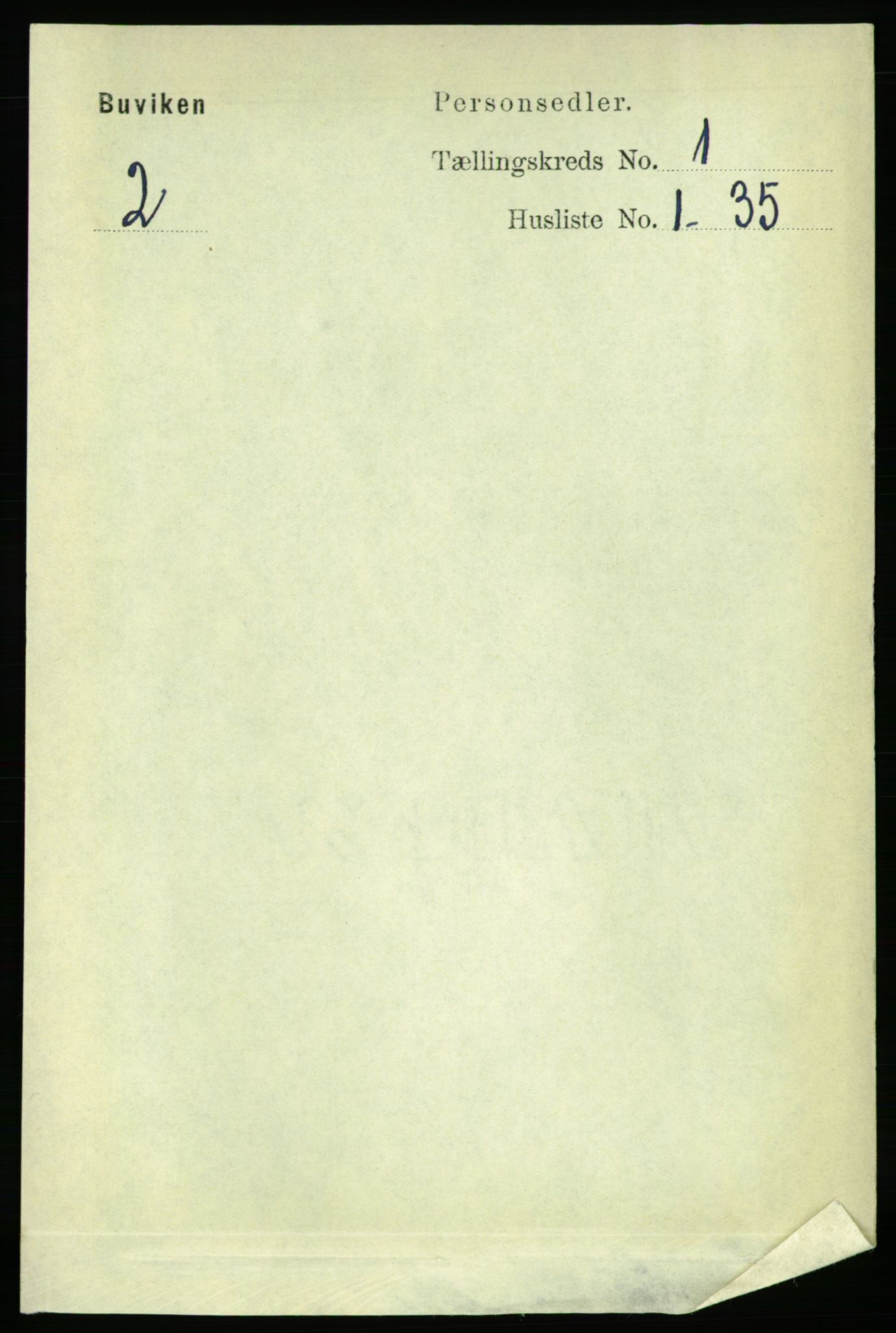 RA, Folketelling 1891 for 1656 Buvik herred, 1891, s. 106