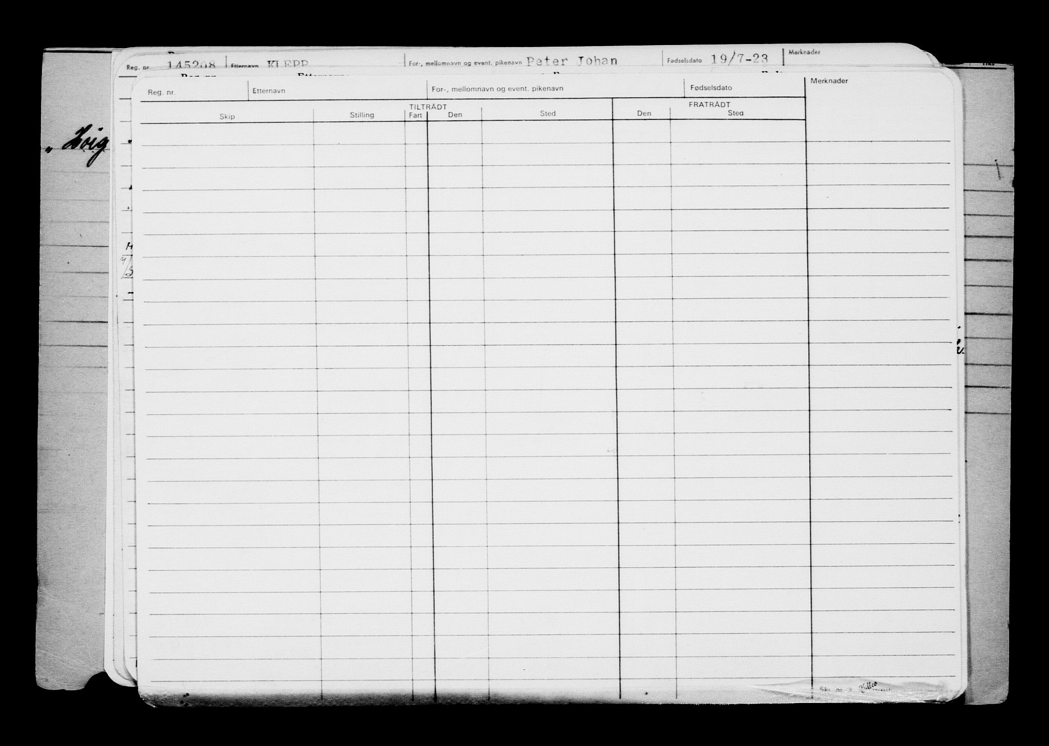 Direktoratet for sjømenn, AV/RA-S-3545/G/Gb/L0221: Hovedkort, 1923, s. 144