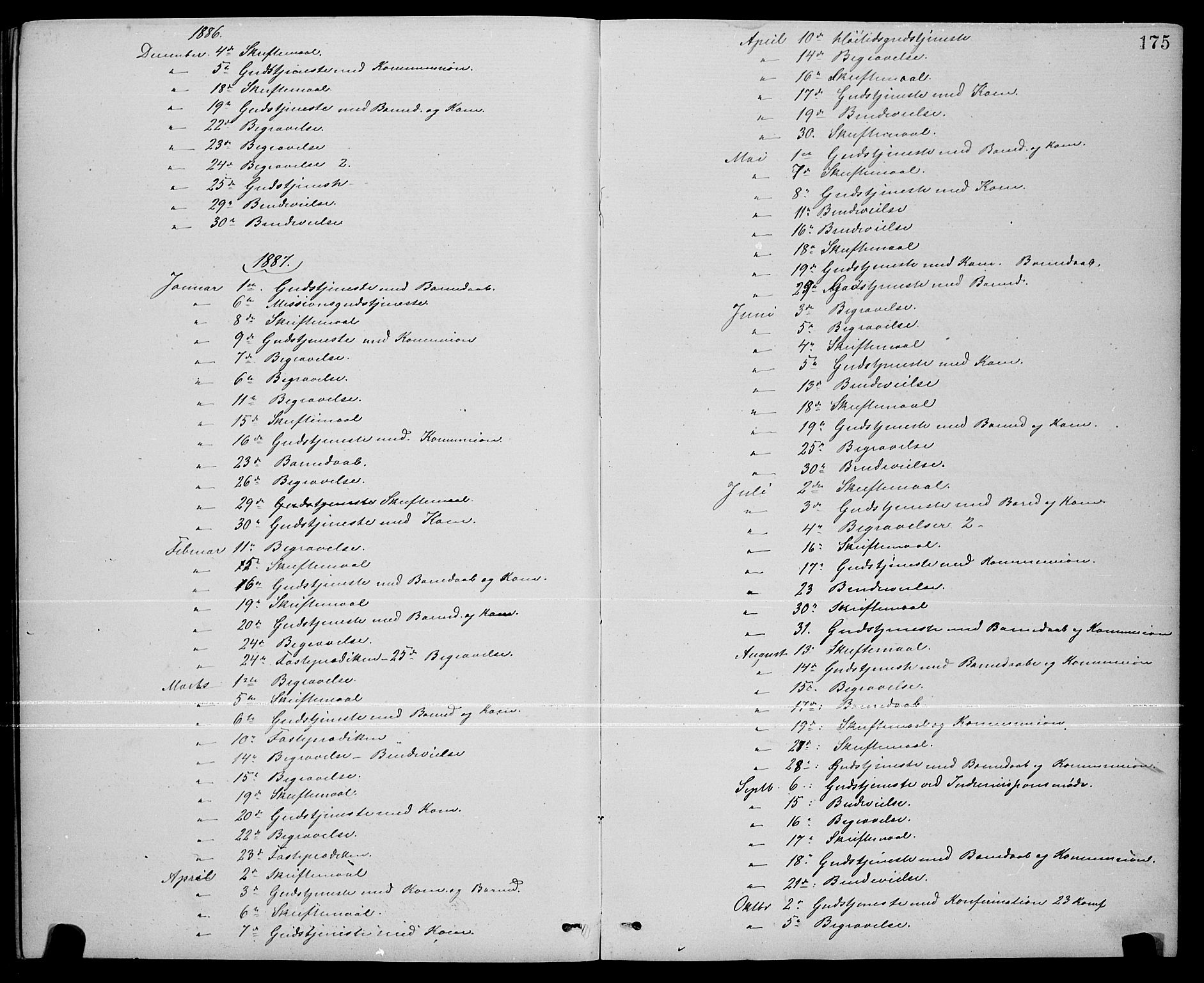 Ministerialprotokoller, klokkerbøker og fødselsregistre - Nord-Trøndelag, SAT/A-1458/739/L0374: Klokkerbok nr. 739C02, 1883-1898, s. 175